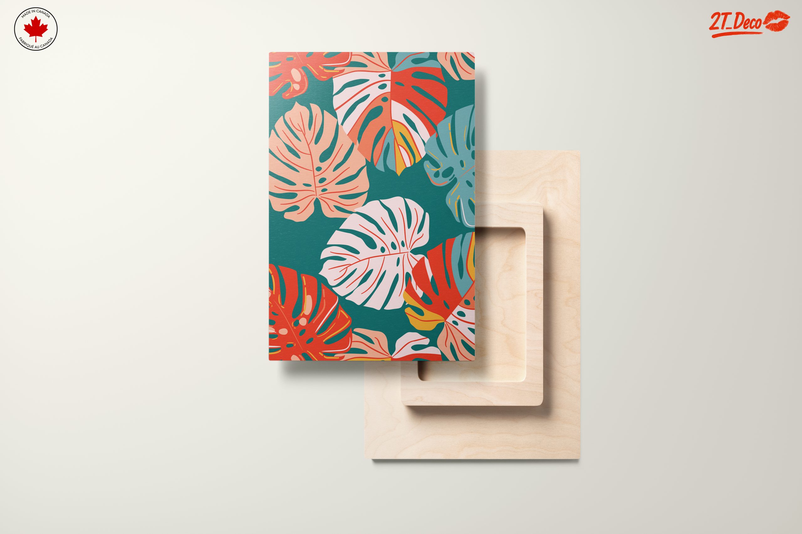 Vibrant Modern Botanical Leaves Art - Image 11