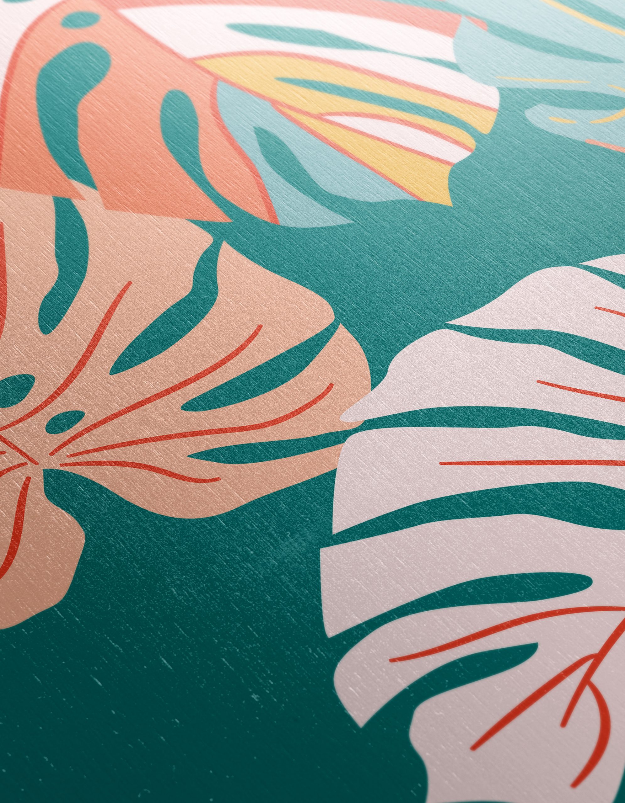 Vibrant Modern Botanical Leaves Art - Image 12