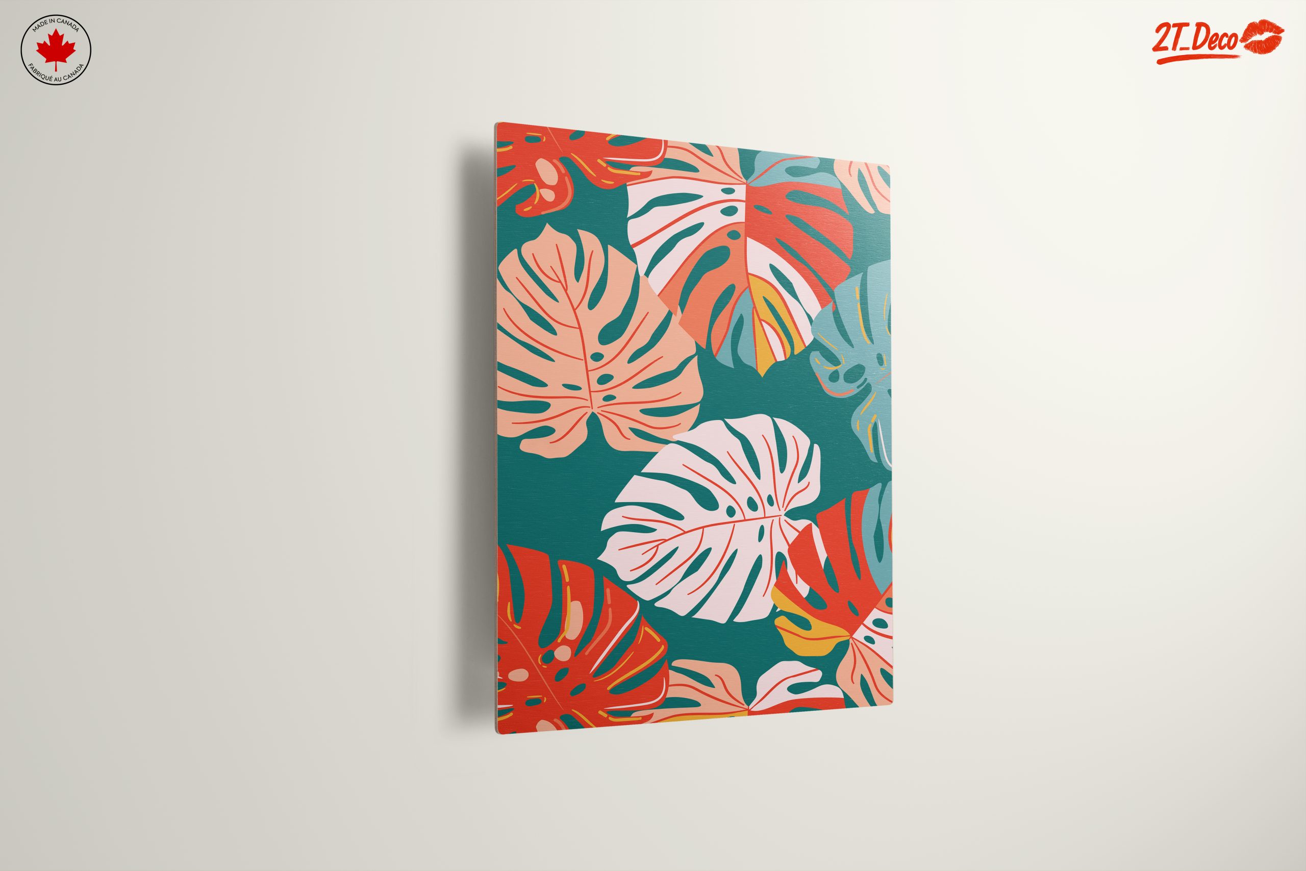 Vibrant Modern Botanical Leaves Art - Image 13