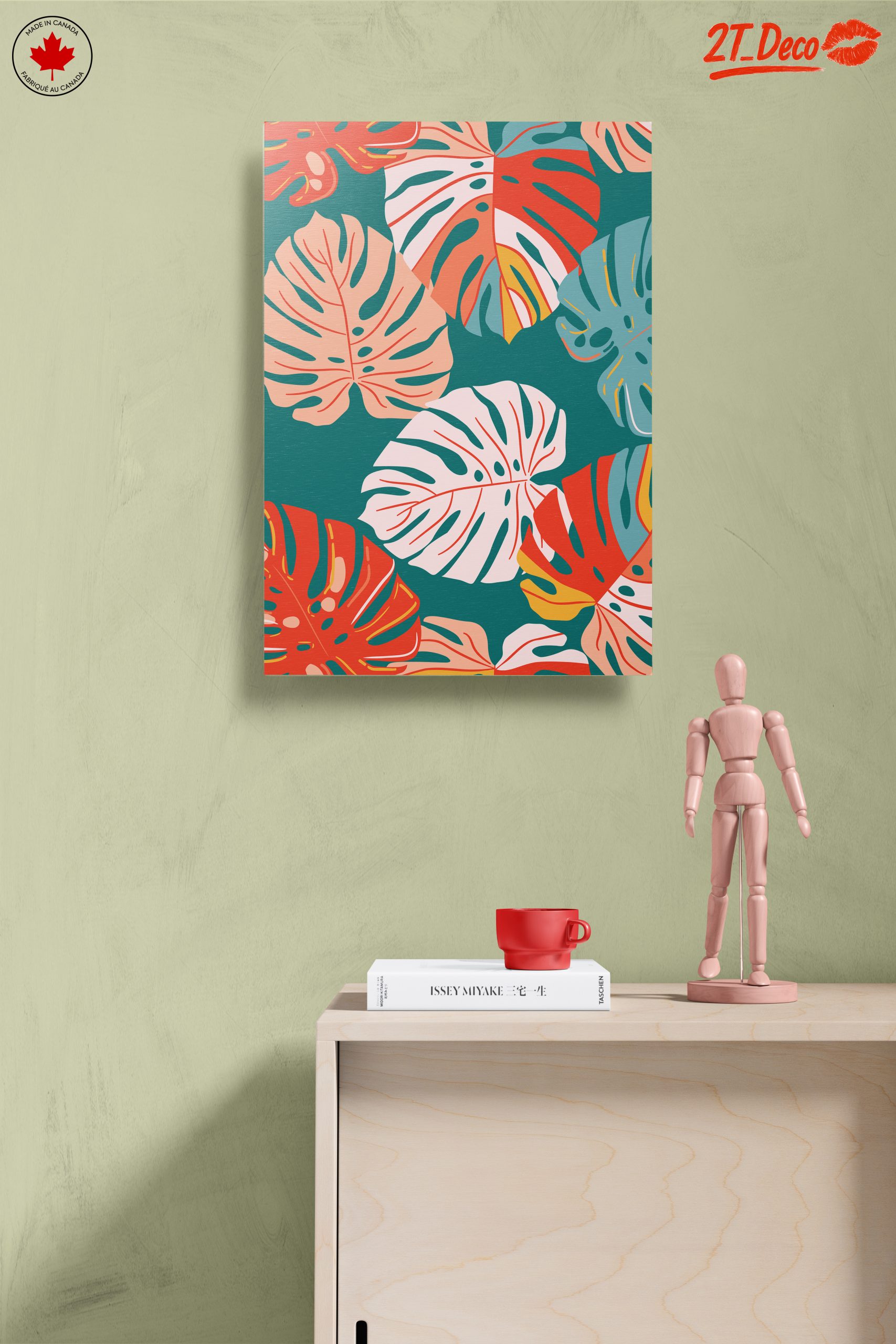 Vibrant Modern Botanical Leaves Art - Image 14