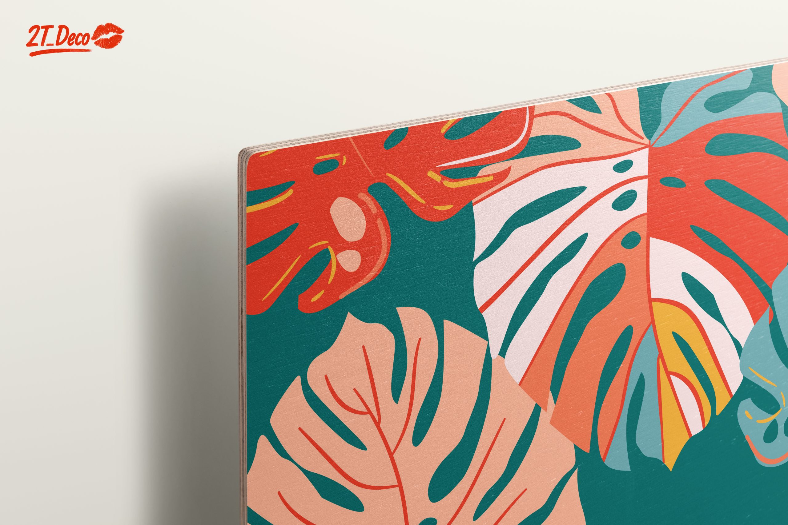 Vibrant Modern Botanical Leaves Art - Image 15