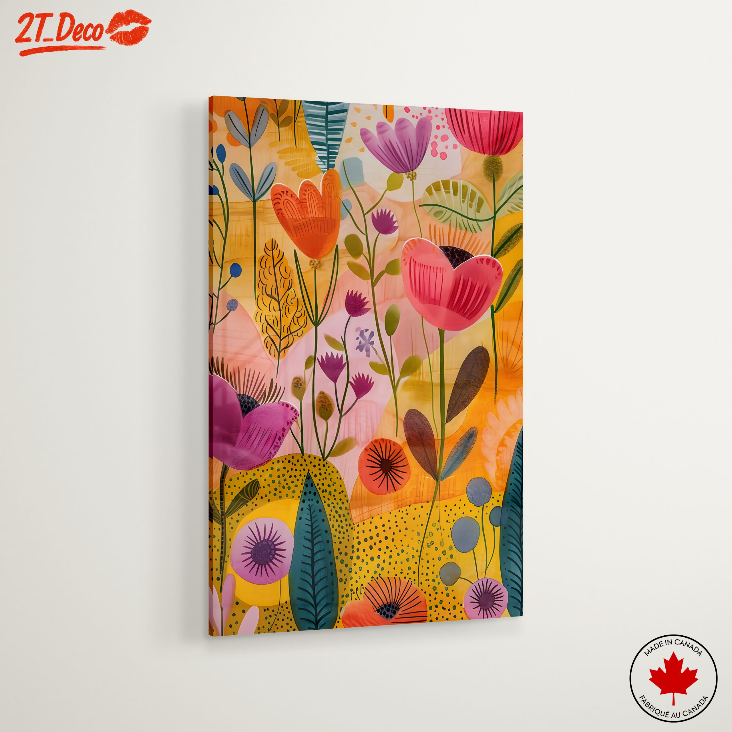 Vibrant Floral Contemporary Art - Image 6