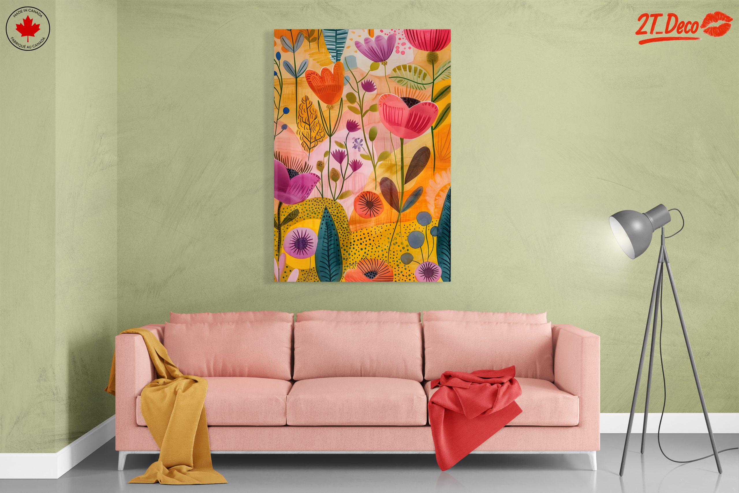 Vibrant Floral Contemporary Art - Image 7