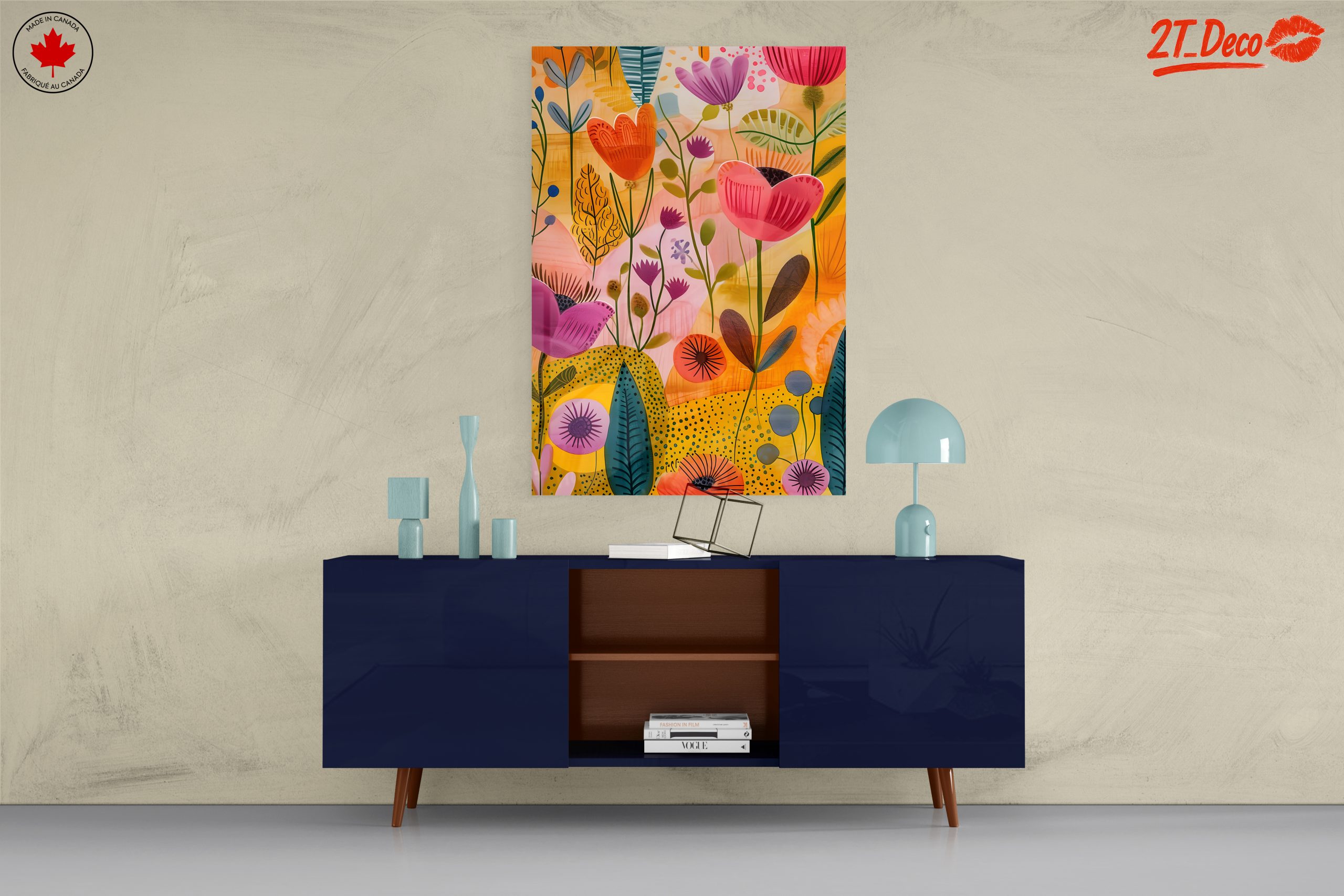 Vibrant Floral Contemporary Art - Image 8