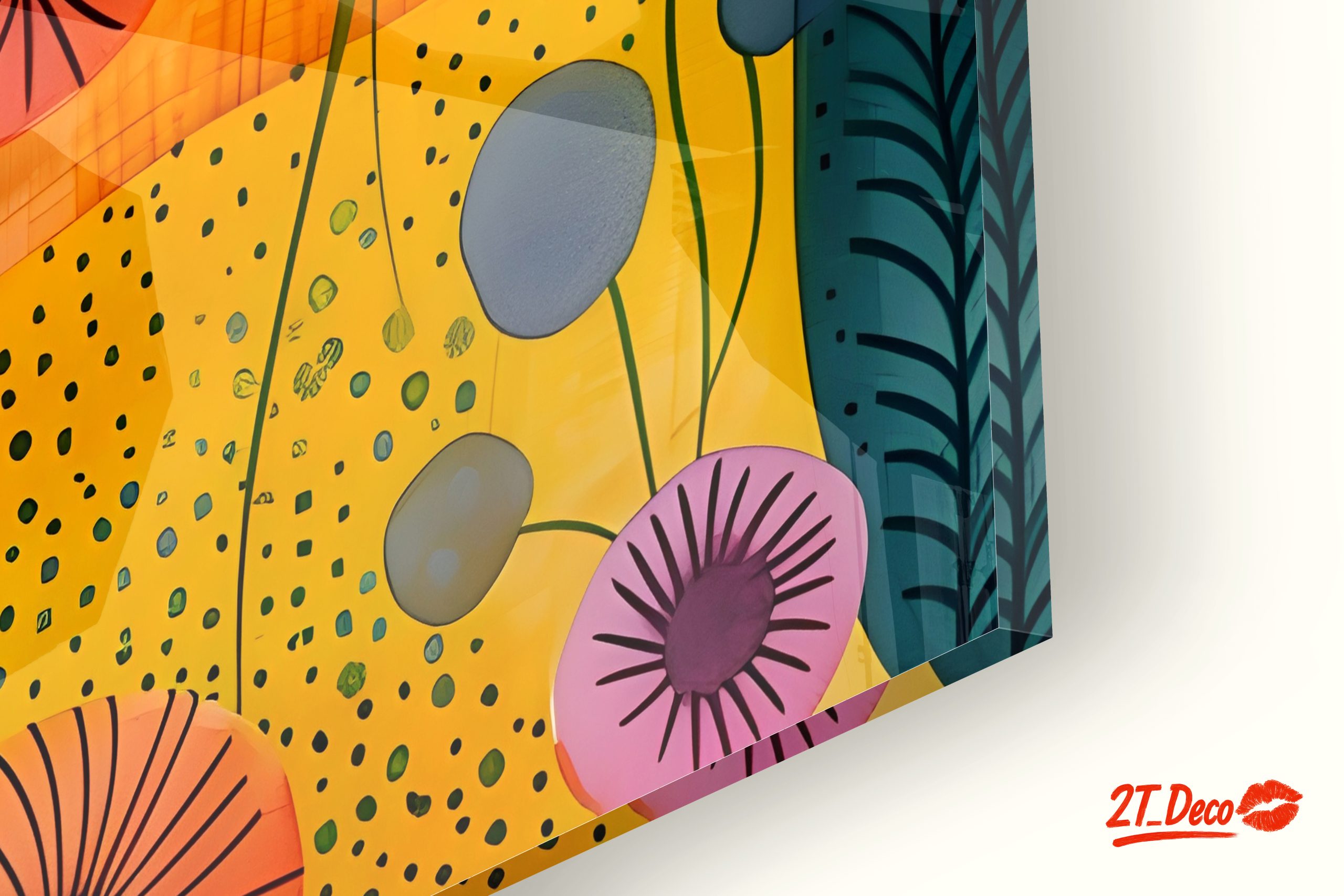Vibrant Floral Contemporary Art - Image 9