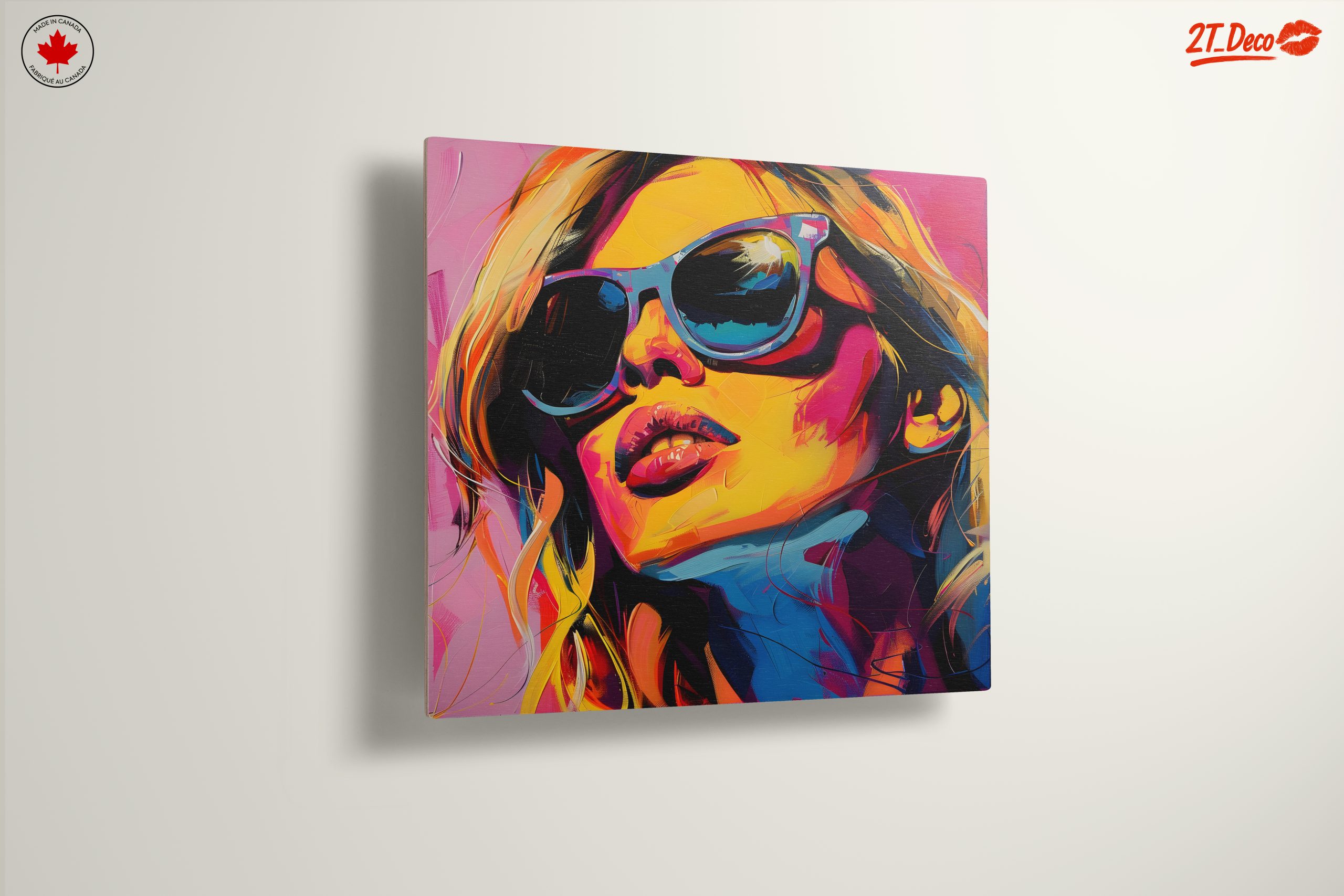 Vibrant Modern Portrait of a Woman in Sunglasses - Image 13