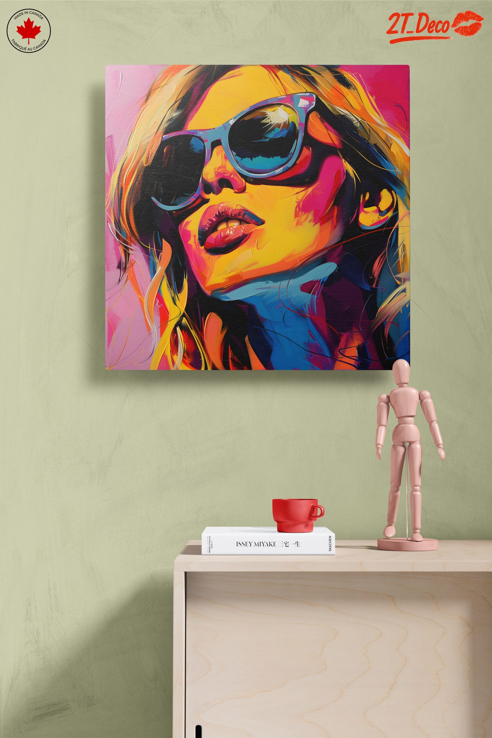 Vibrant Modern Portrait of a Woman in Sunglasses - Image 14
