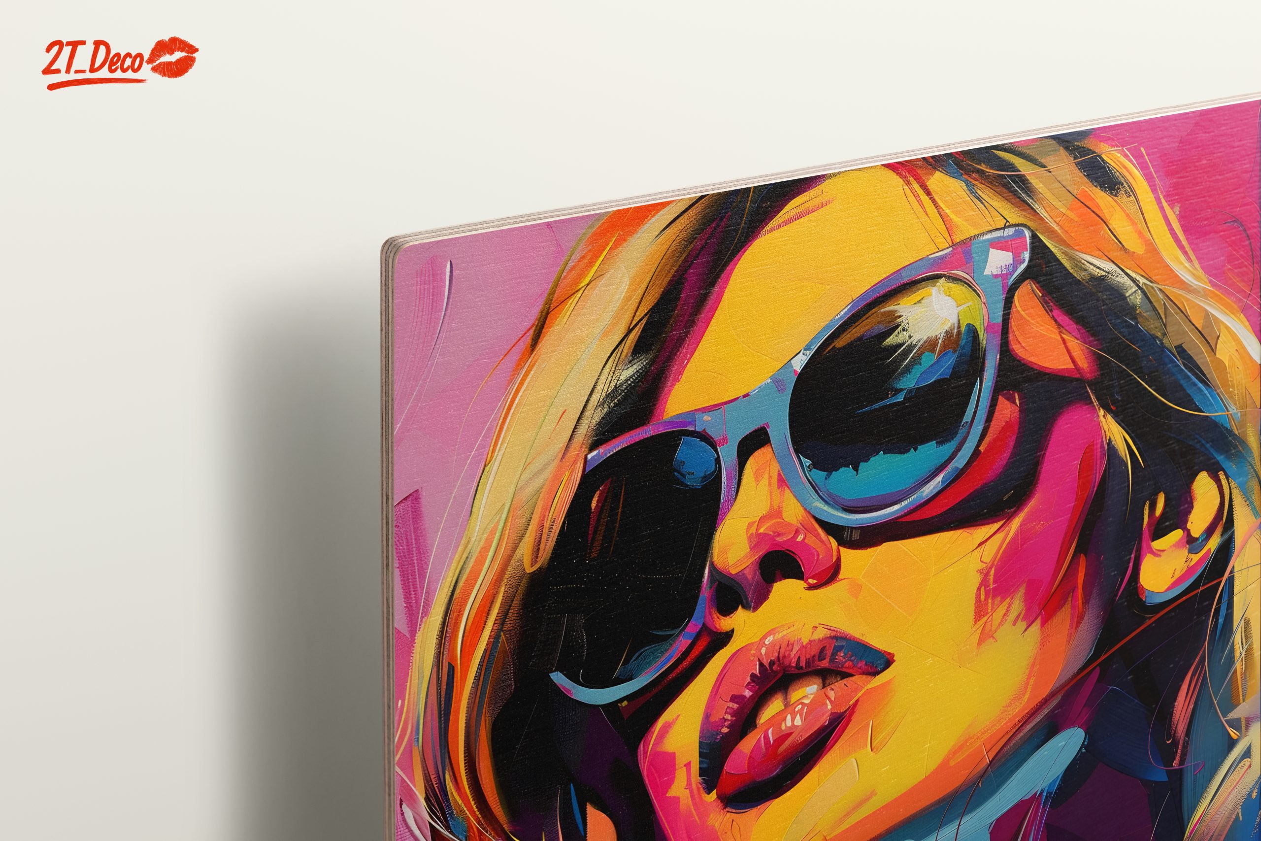 Vibrant Modern Portrait of a Woman in Sunglasses - Image 15