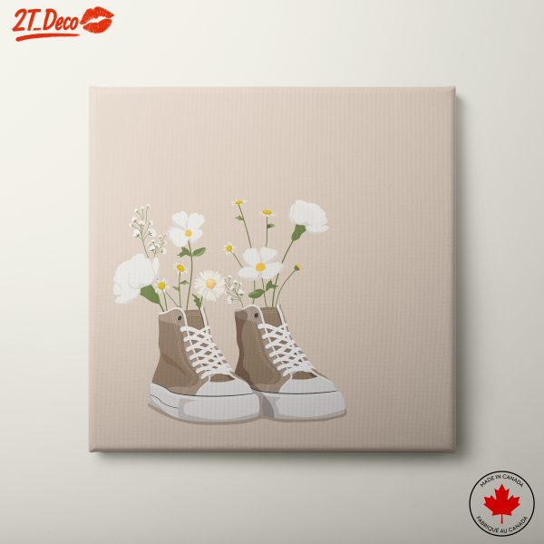 Floral Arrangement in Stylish Sneakers