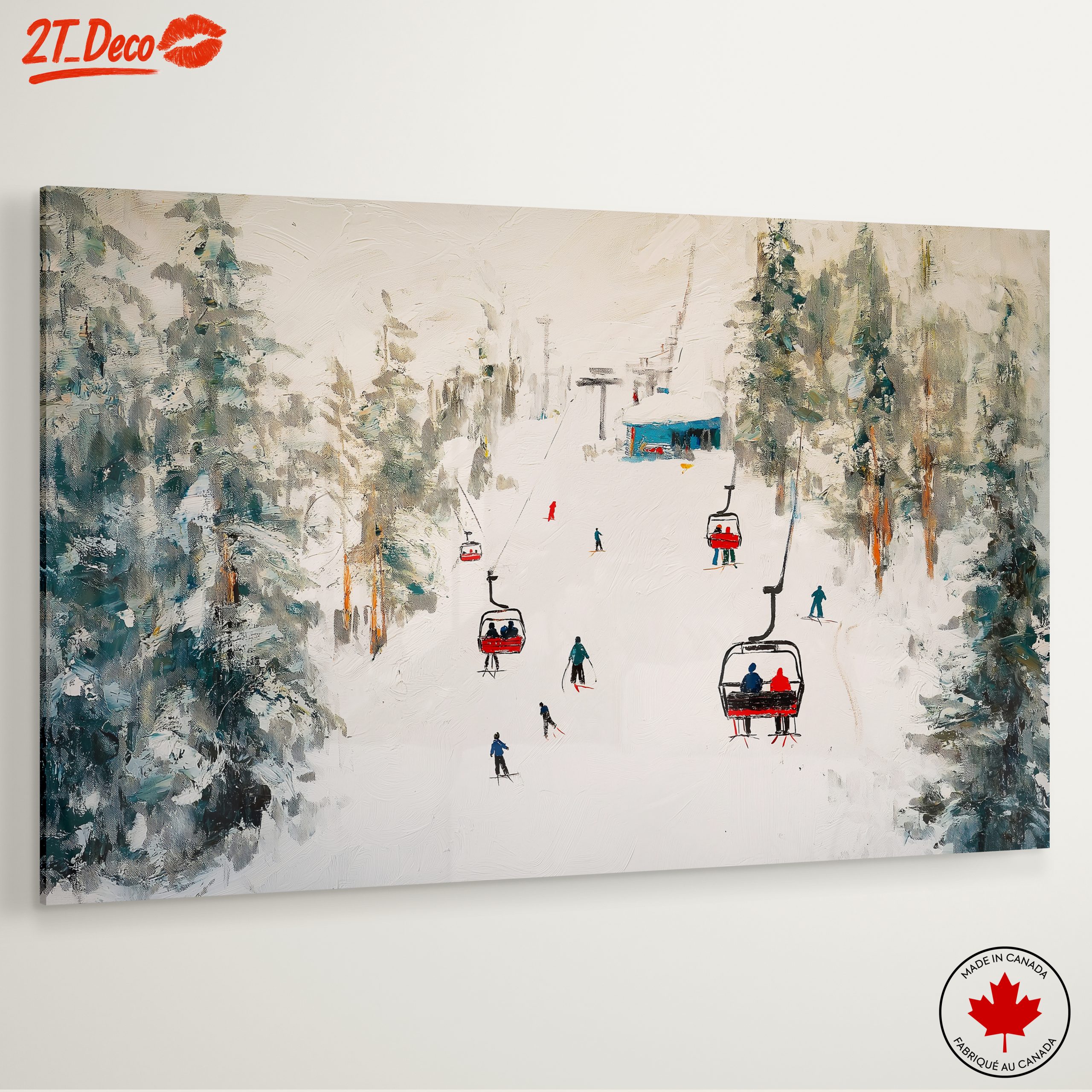 Skiing in a Snowy Landscape - Image 6