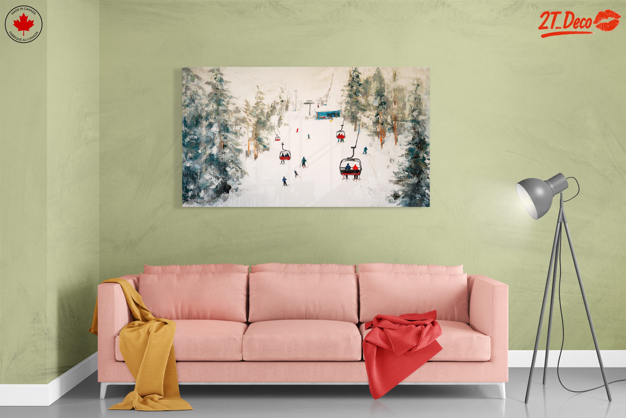 Skiing in a Snowy Landscape - Image 7
