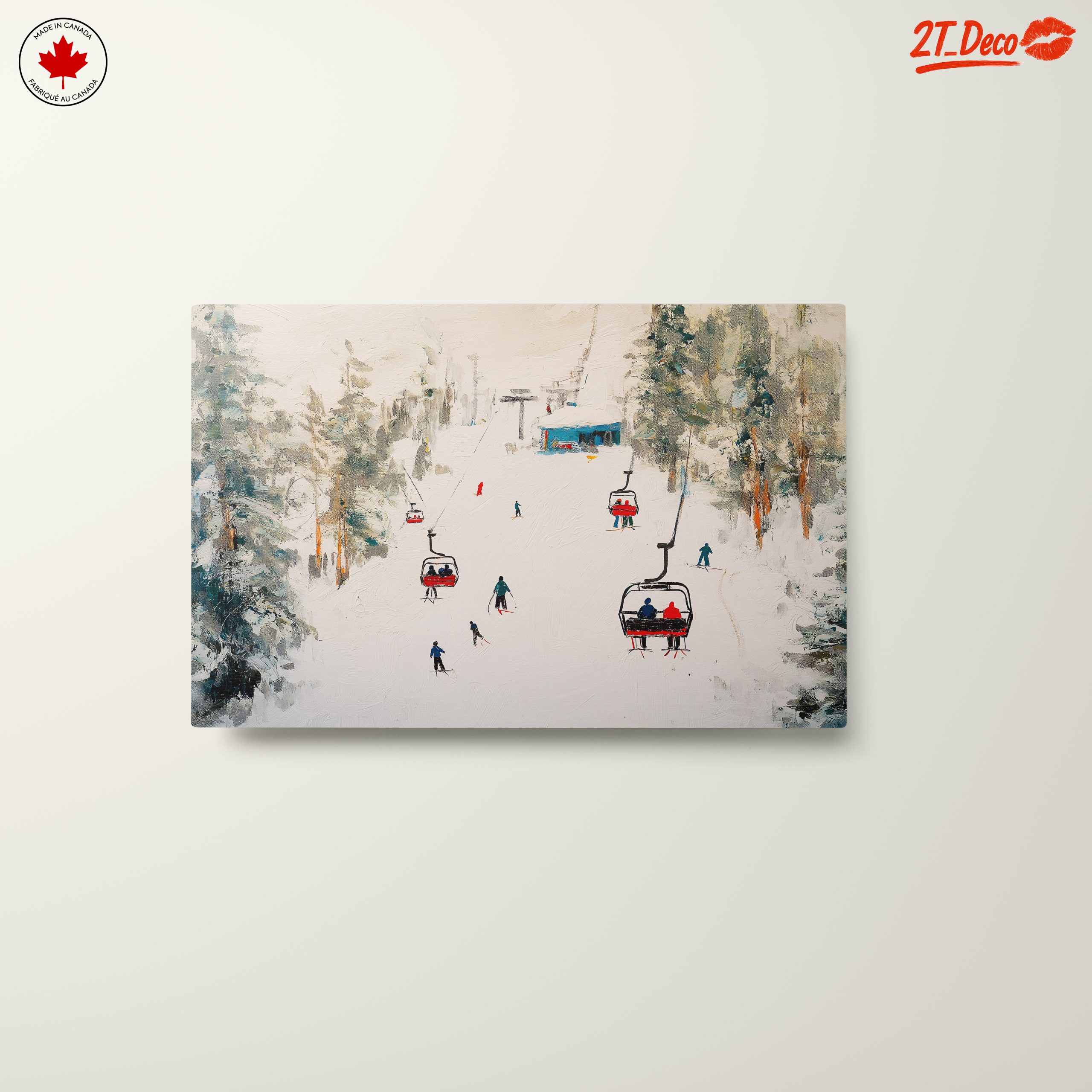 Skiing in a Snowy Landscape - Image 10