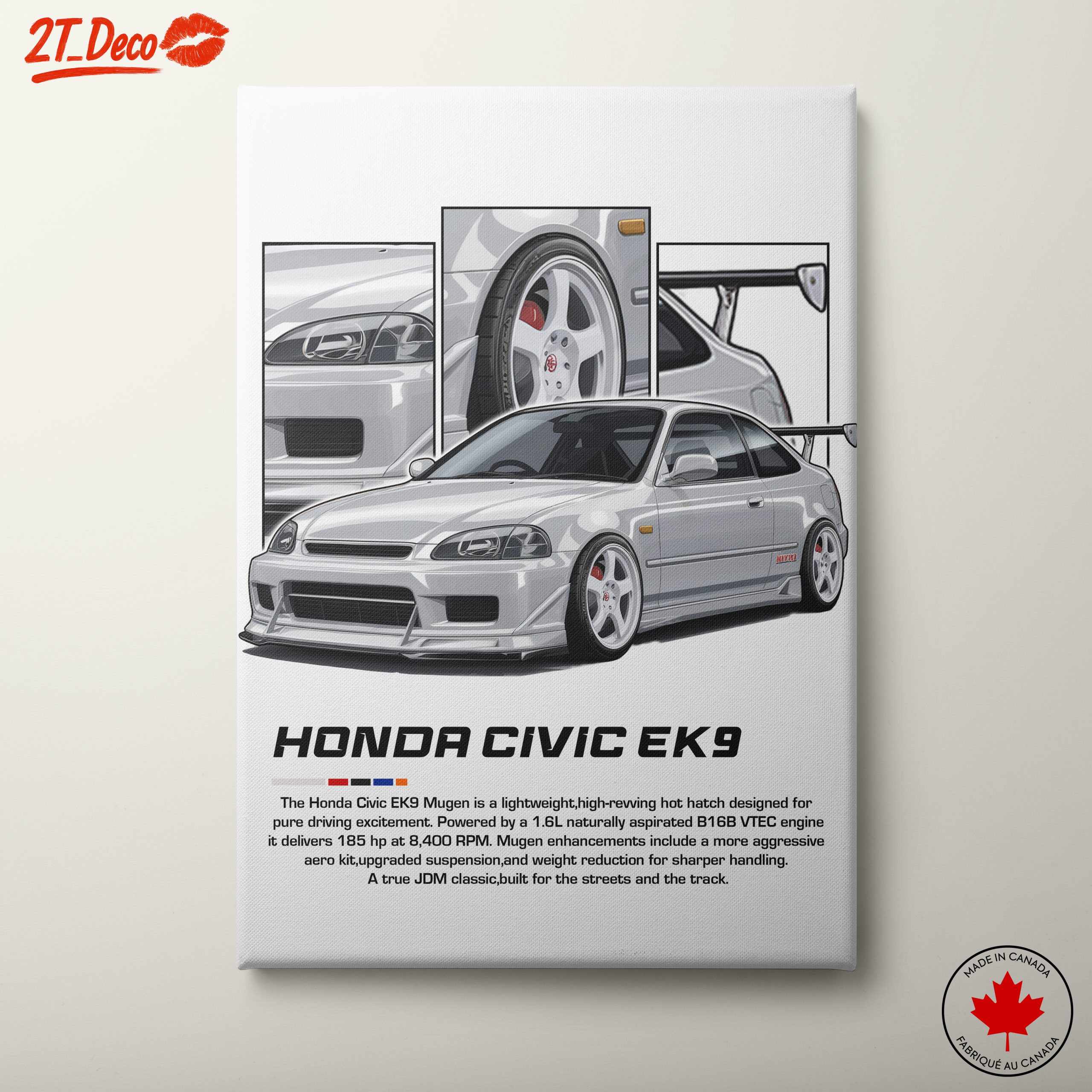 Honda Civic EK9 Mugen Poster