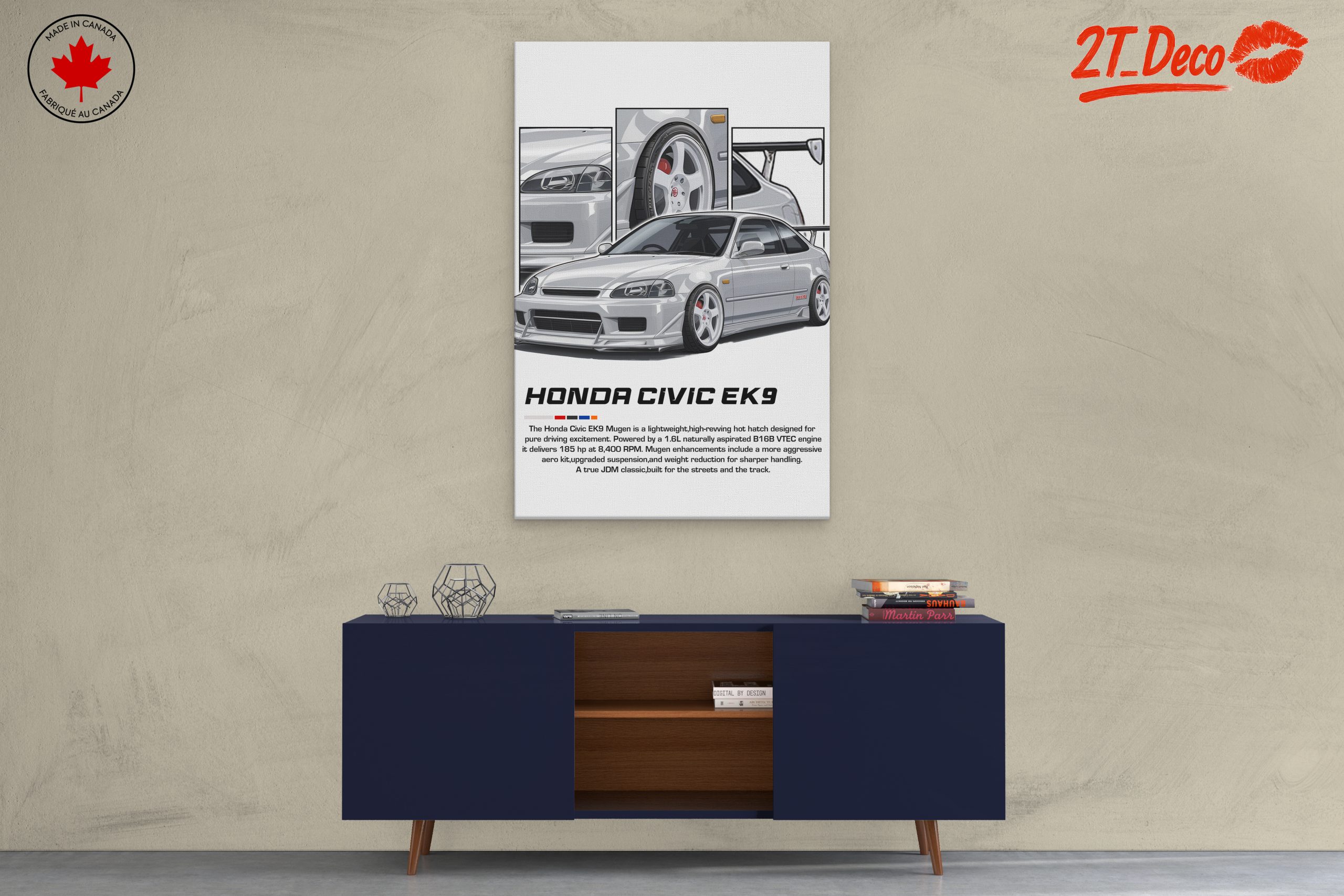 Honda Civic EK9 Mugen Poster - Image 3