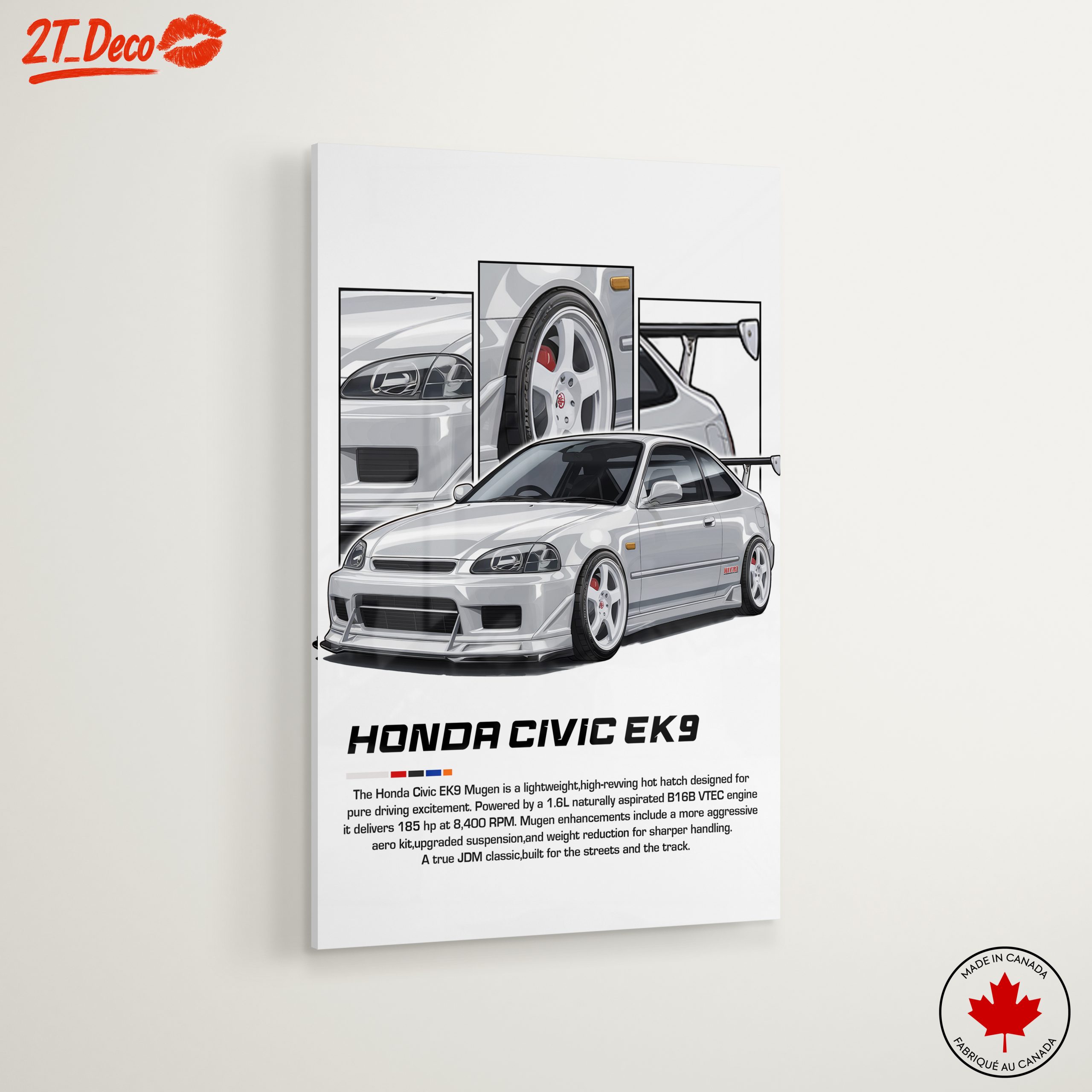 Honda Civic EK9 Mugen Poster - Image 6