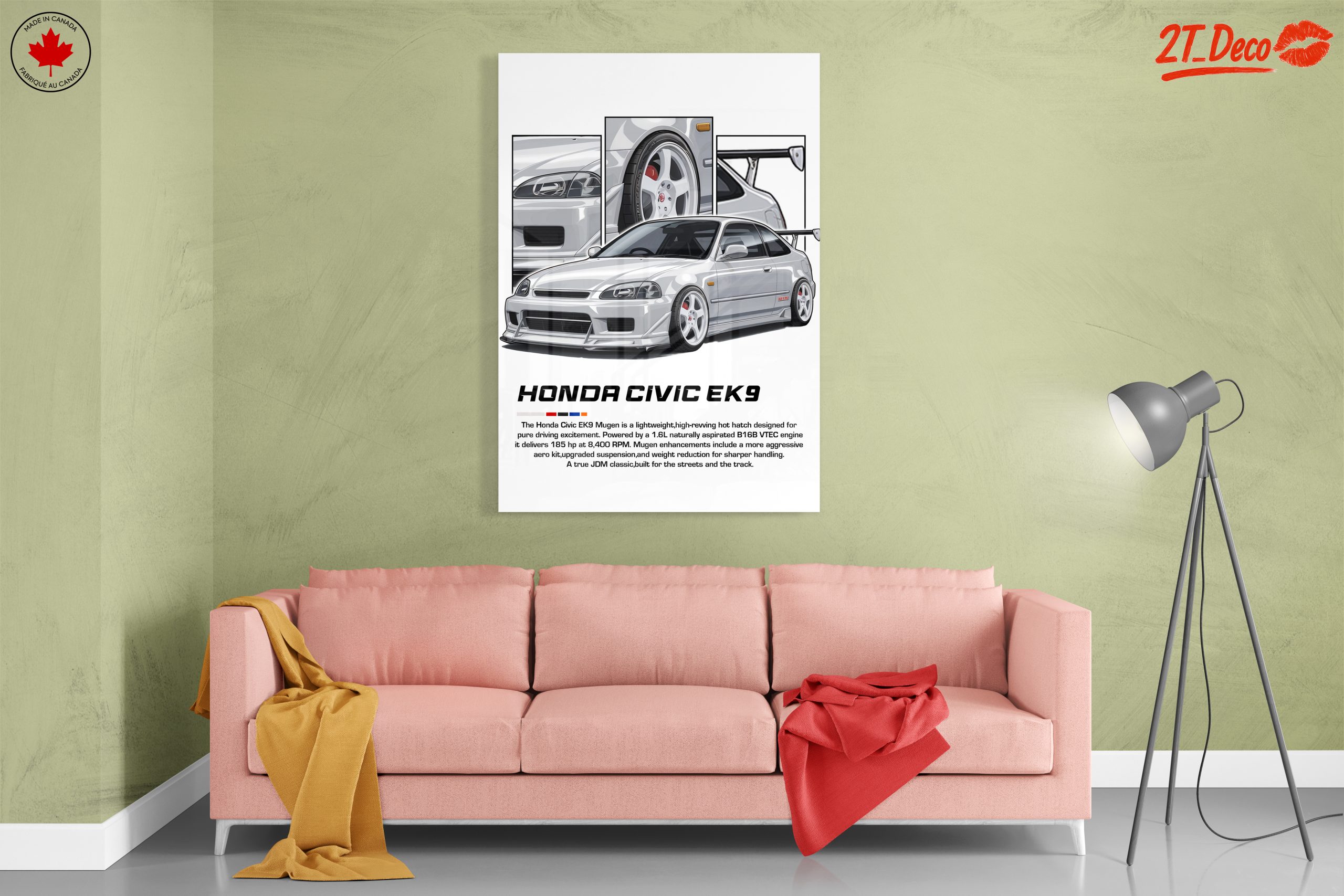 Honda Civic EK9 Mugen Poster - Image 7