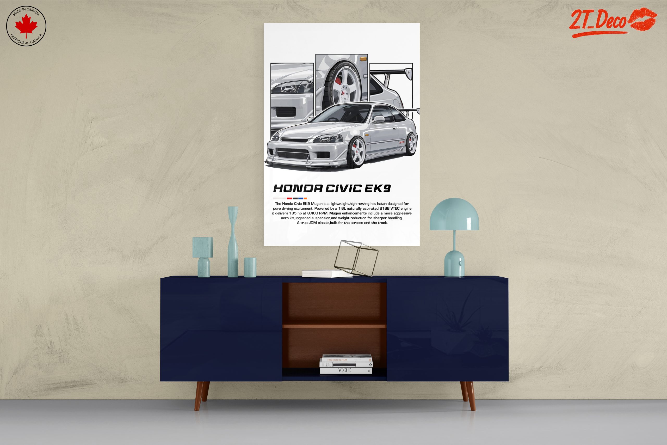 Honda Civic EK9 Mugen Poster - Image 8