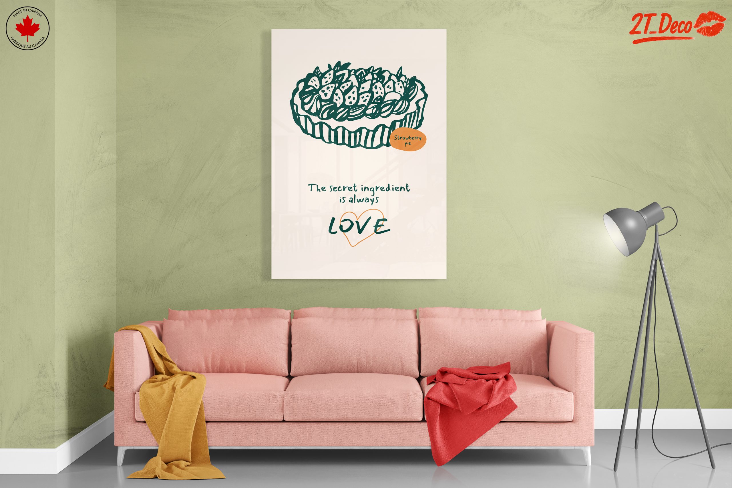 Stylized Strawberry Pie Art - Image 7