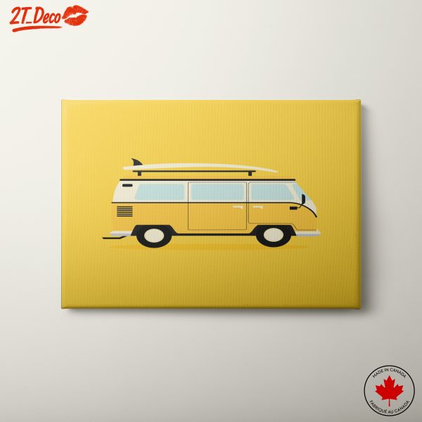 Retro Surf Van Art