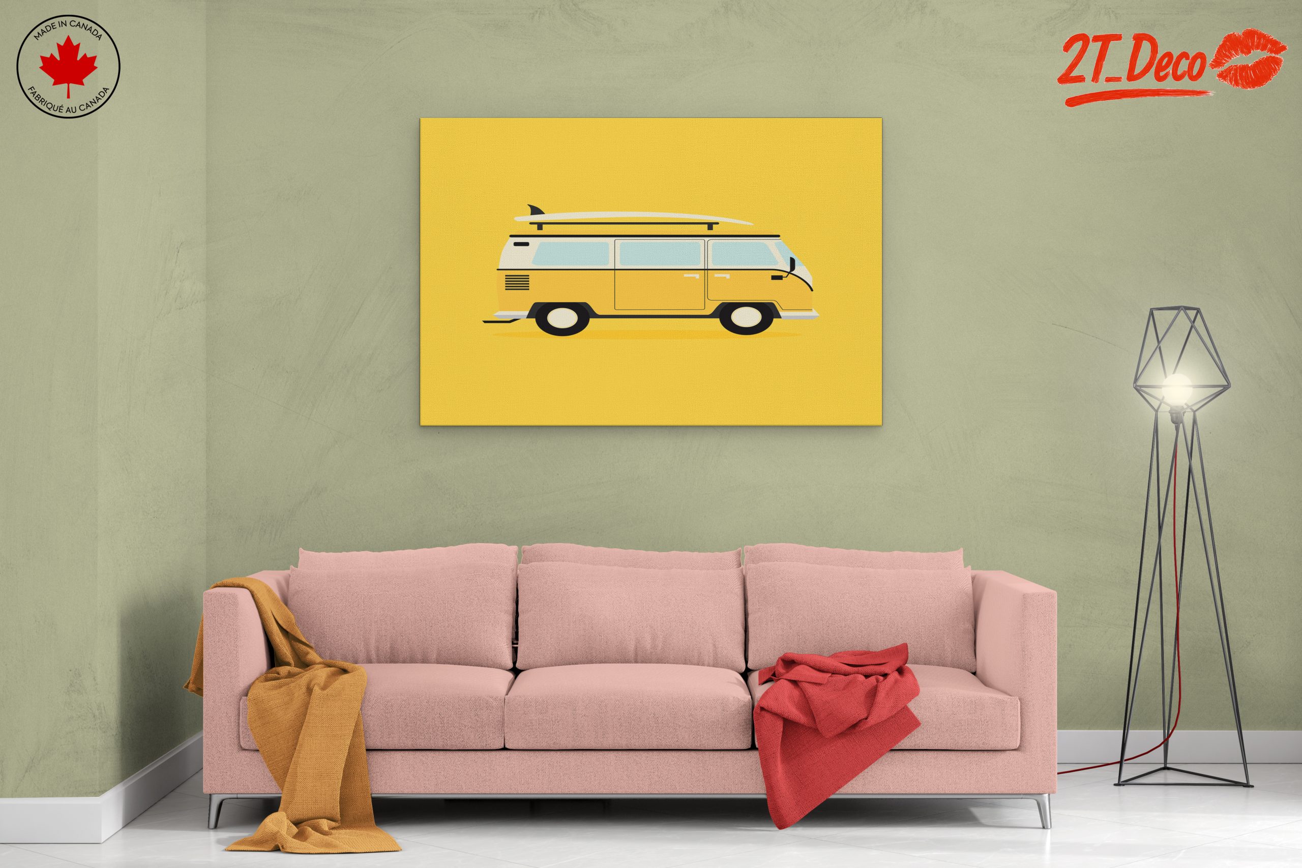 Retro Surf Van Art - Image 2