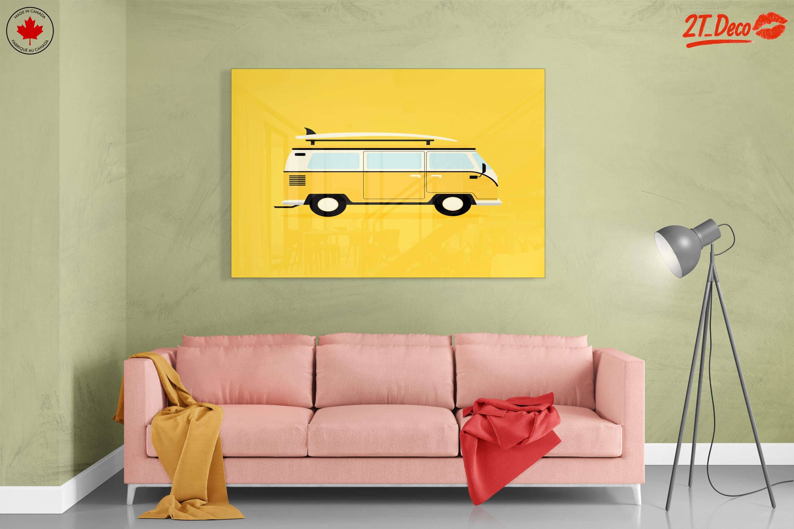 Retro Surf Van Art - Image 7