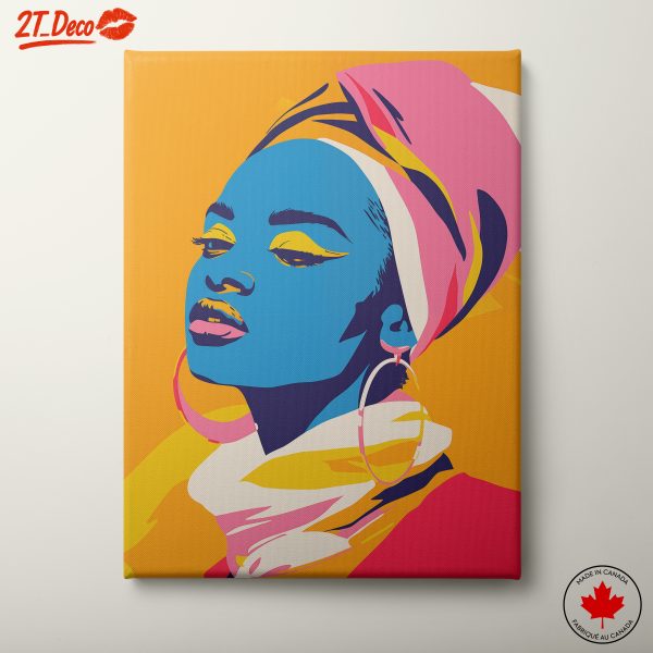 Vibrant Afro Art Representation