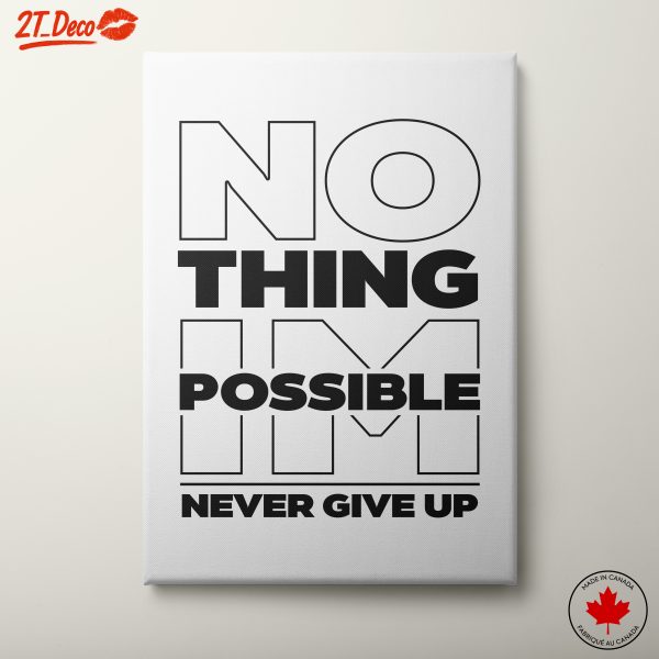 Motivational Wall Art with Inspiring Quote