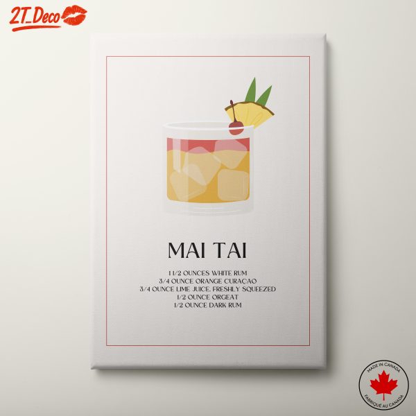 Mai Tai Cocktail Recipe Art