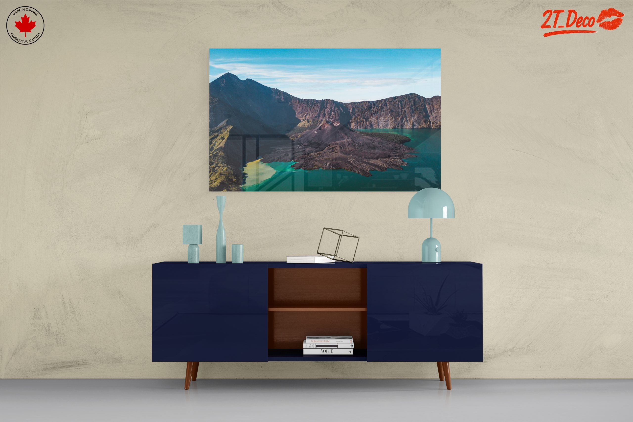 Breathtaking Volcanic Landscape Artwork - Image 8