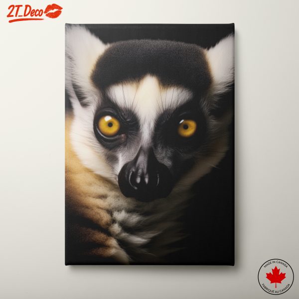 Artistic Portrait of a Lemur