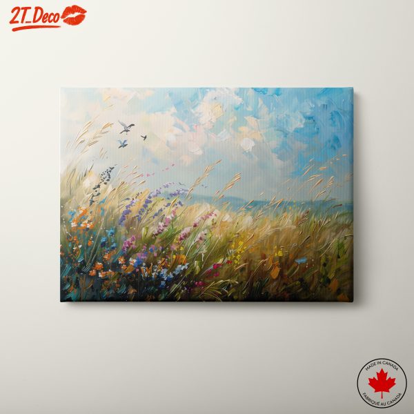 Vibrant Nature Inspired Landscape with Flowers
