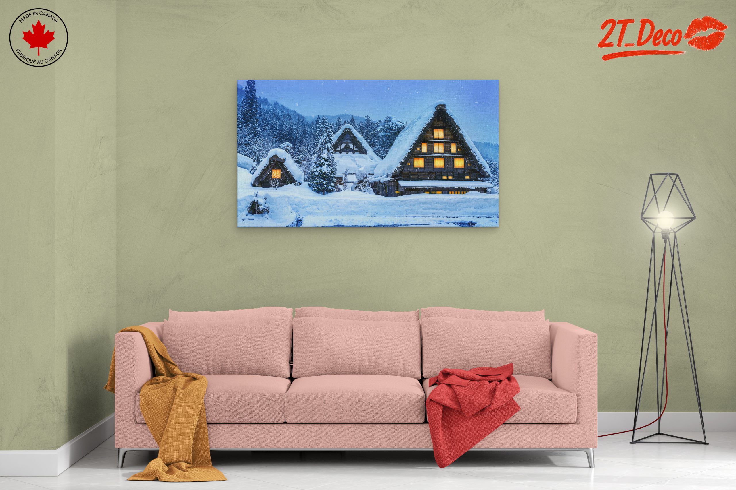 Charming Snowy Village in Winter - Image 2