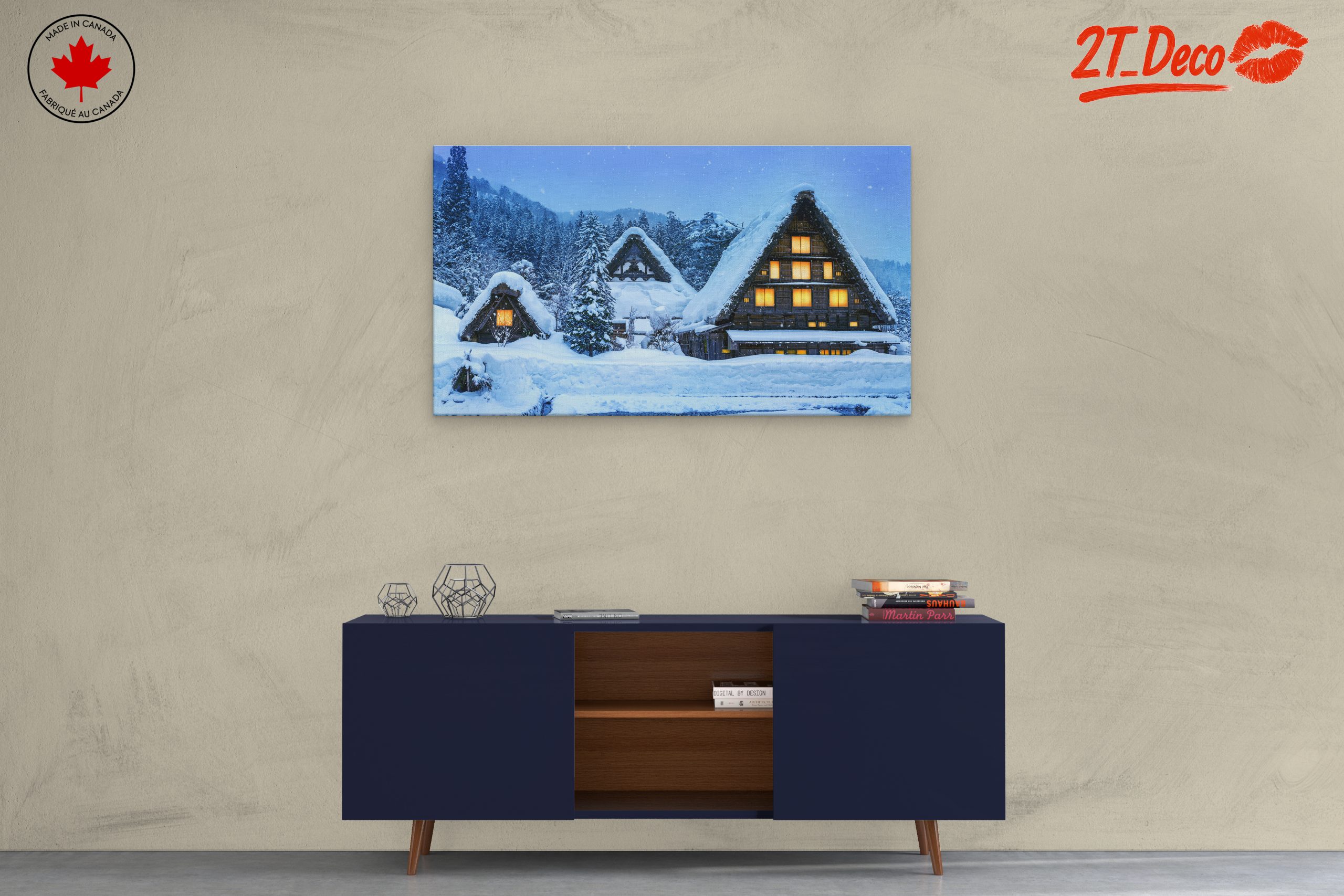 Charming Snowy Village in Winter - Image 3