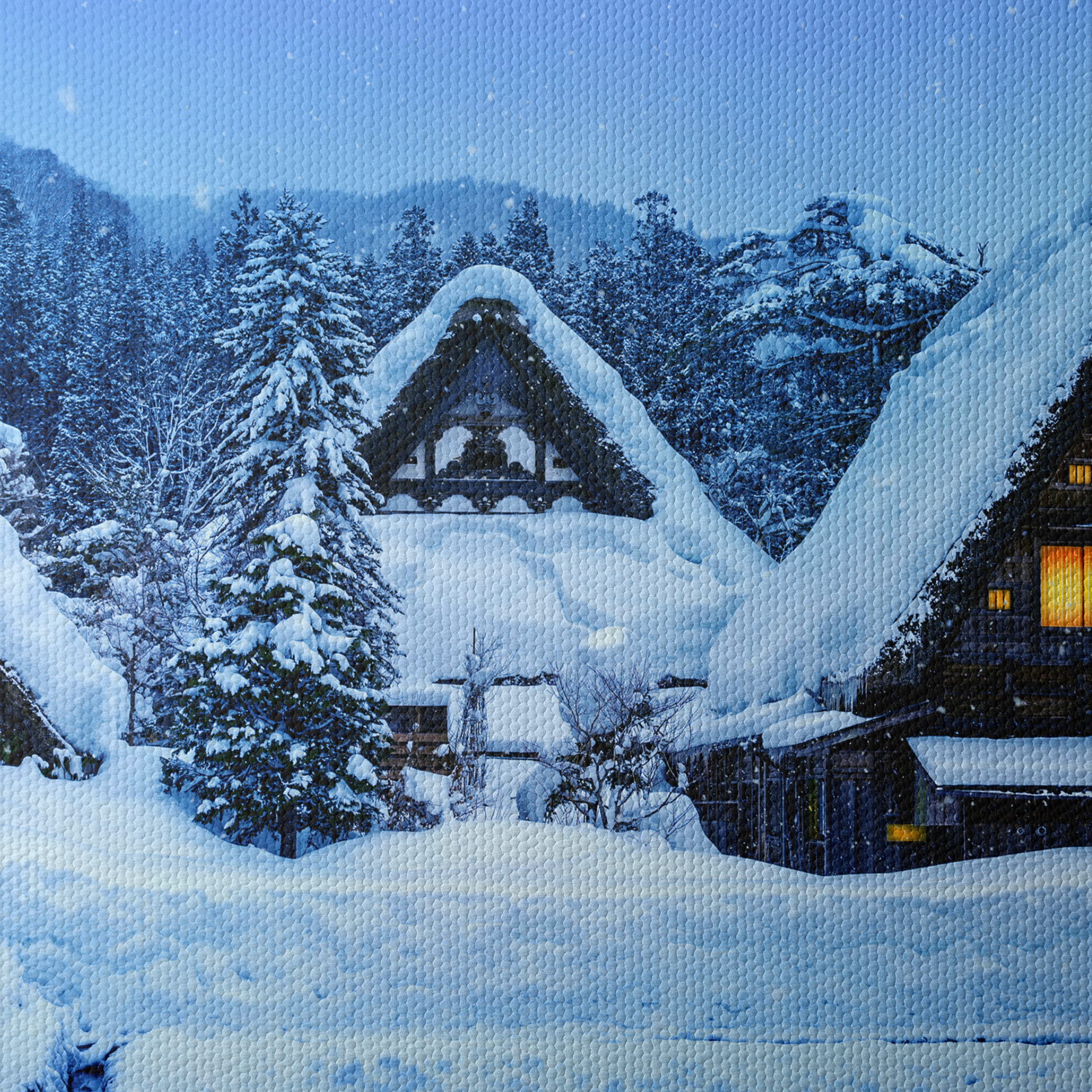 Charming Snowy Village in Winter - Image 4