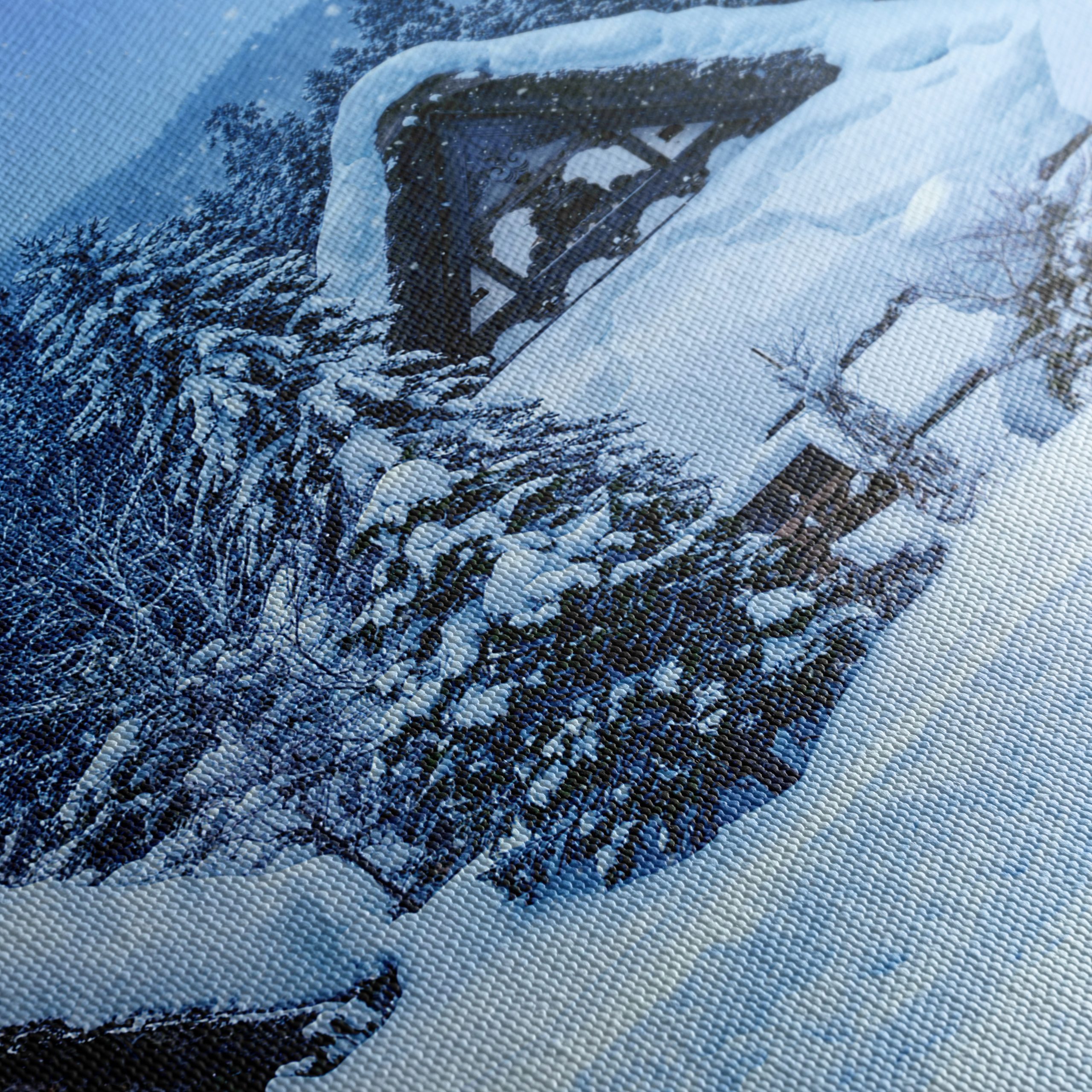 Charming Snowy Village in Winter - Image 5
