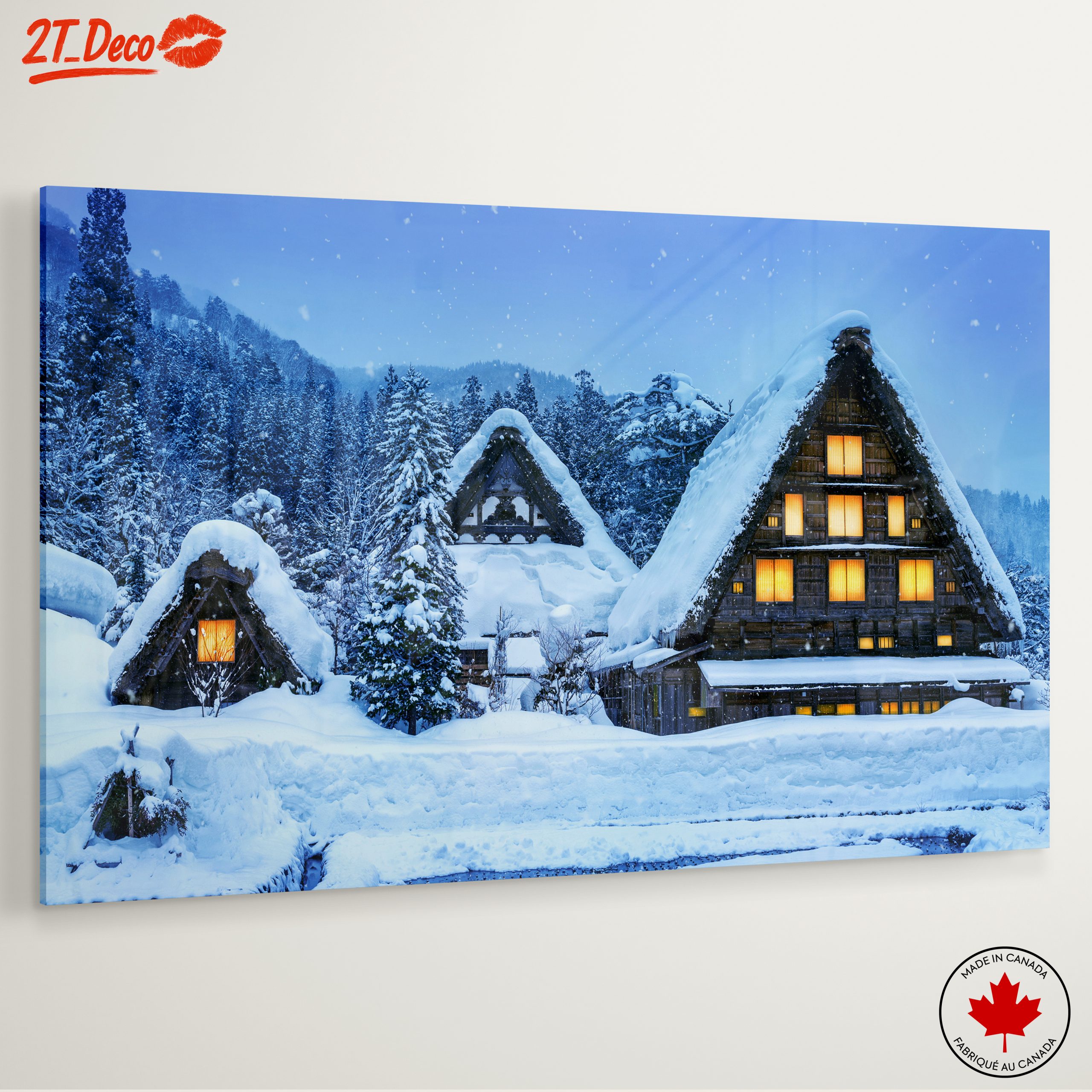 Charming Snowy Village in Winter - Image 6