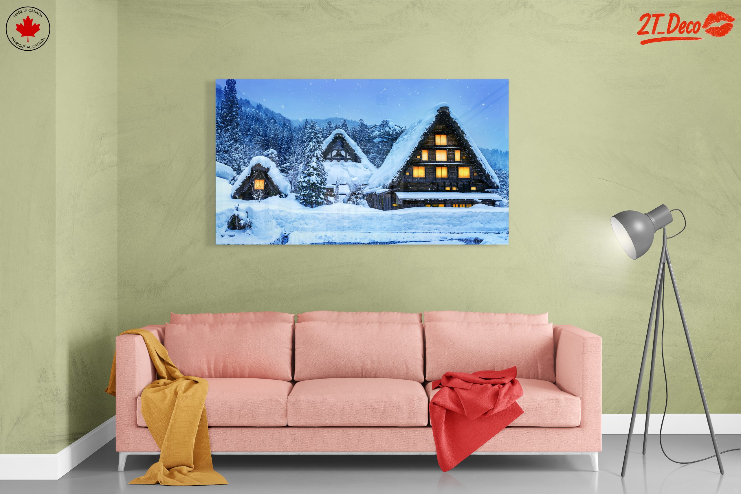 Charming Snowy Village in Winter - Image 7