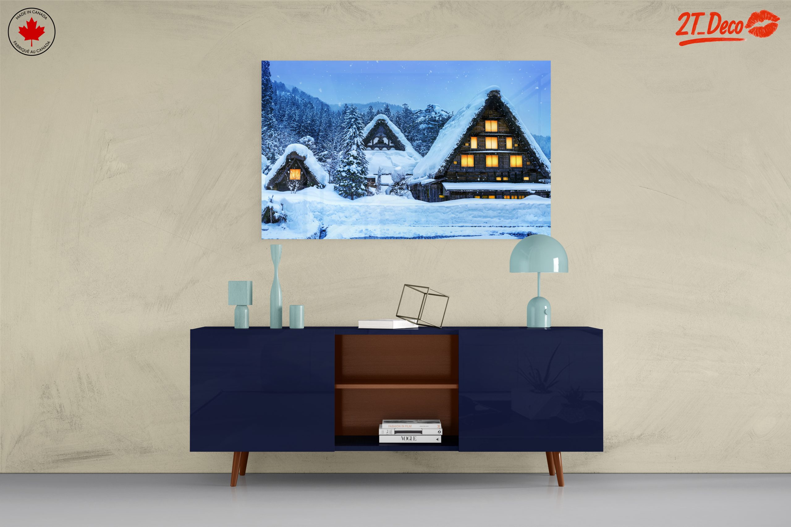 Charming Snowy Village in Winter - Image 8