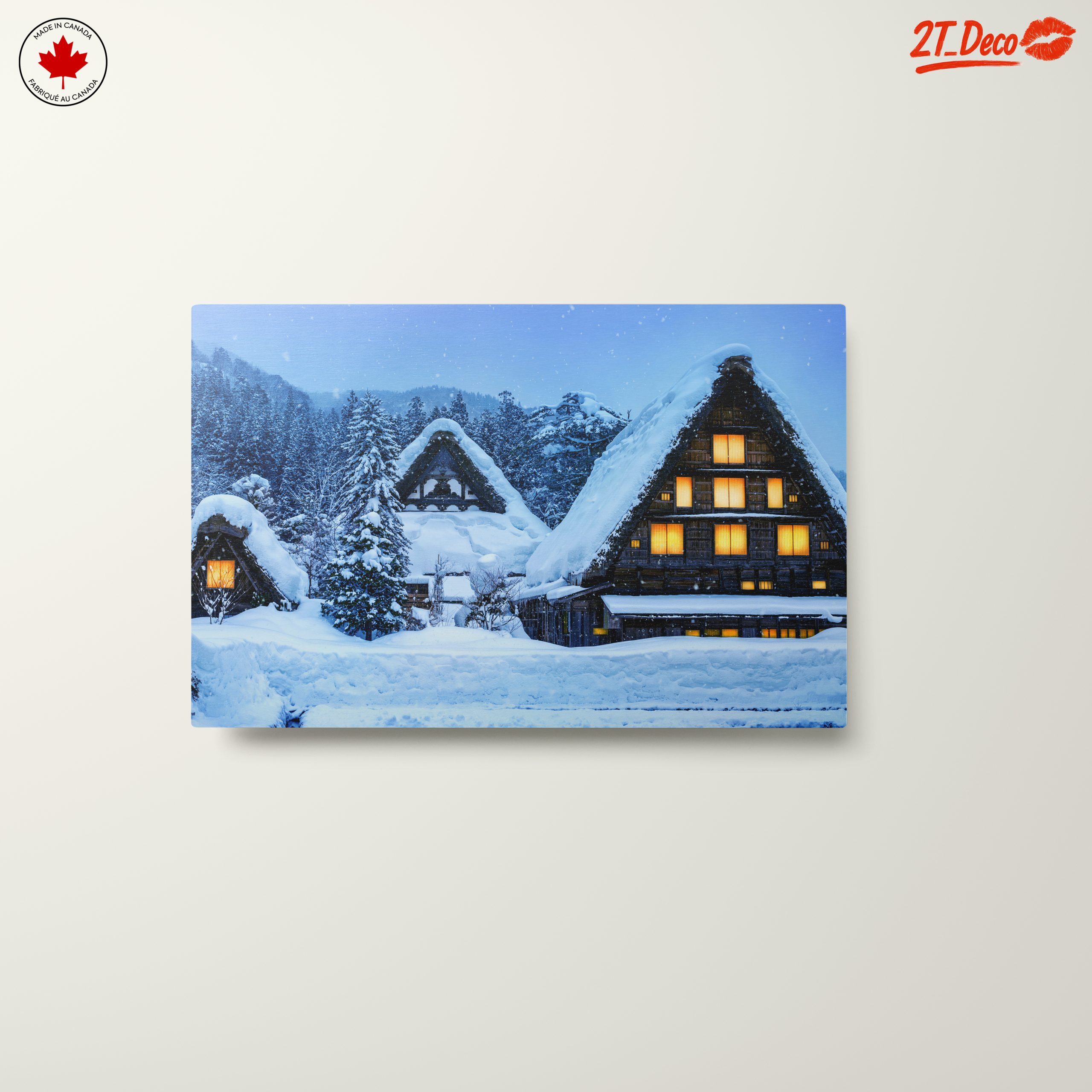 Charming Snowy Village in Winter - Image 10