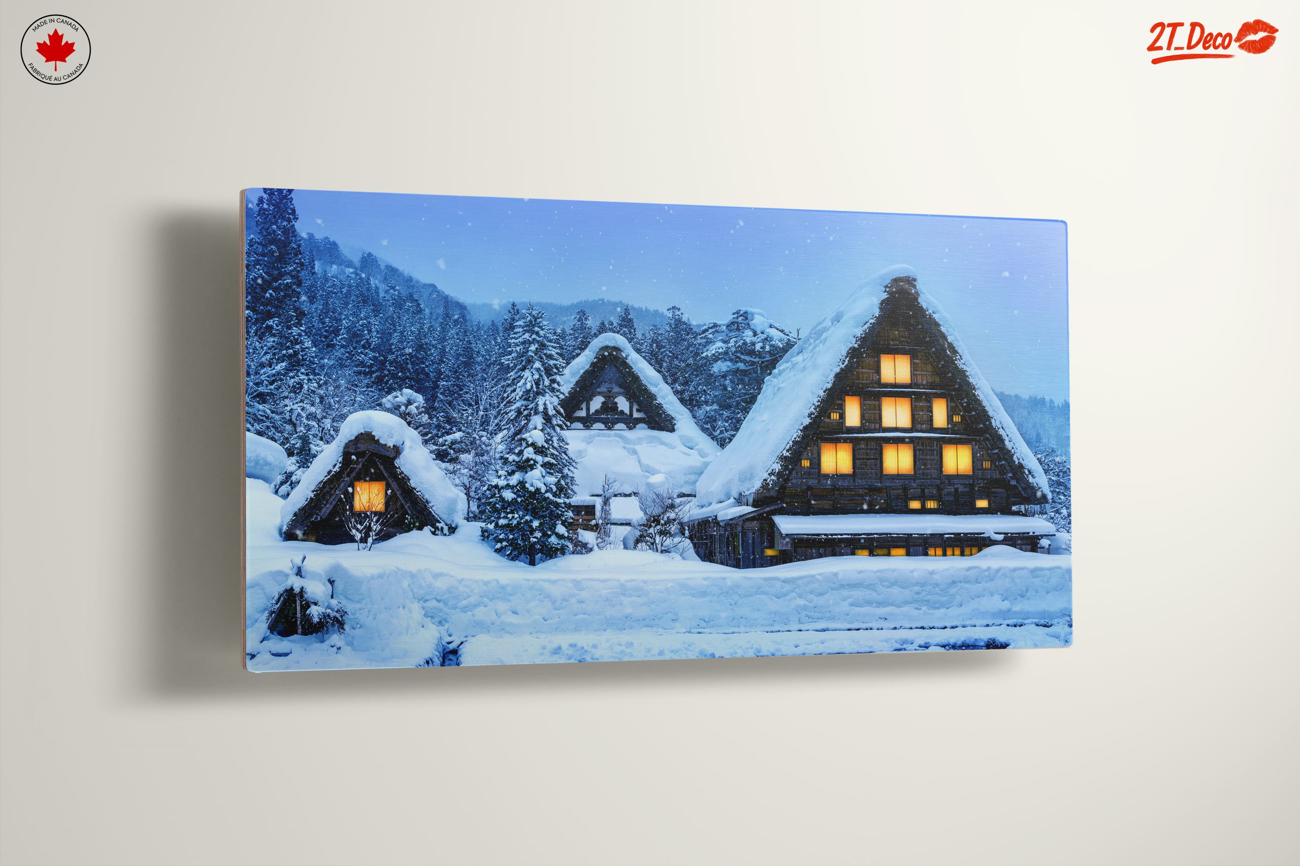 Charming Snowy Village in Winter - Image 13