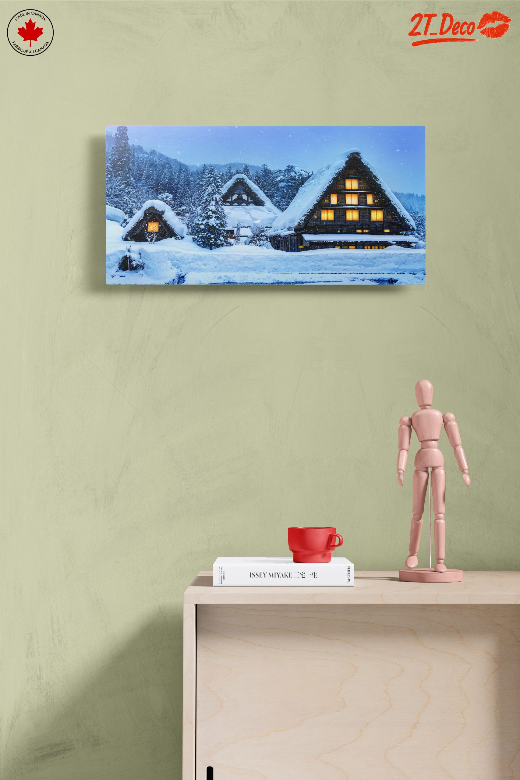 Charming Snowy Village in Winter - Image 14