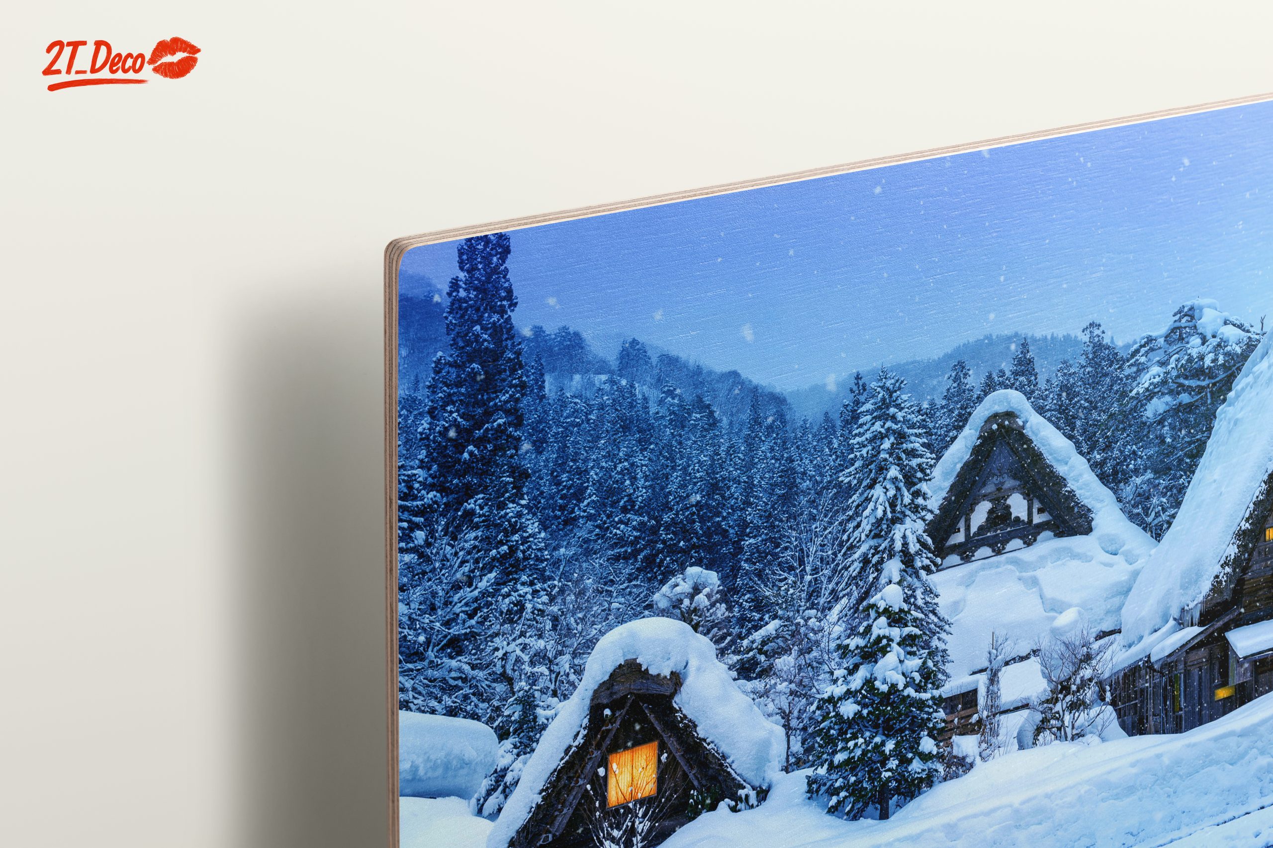 Charming Snowy Village in Winter - Image 15