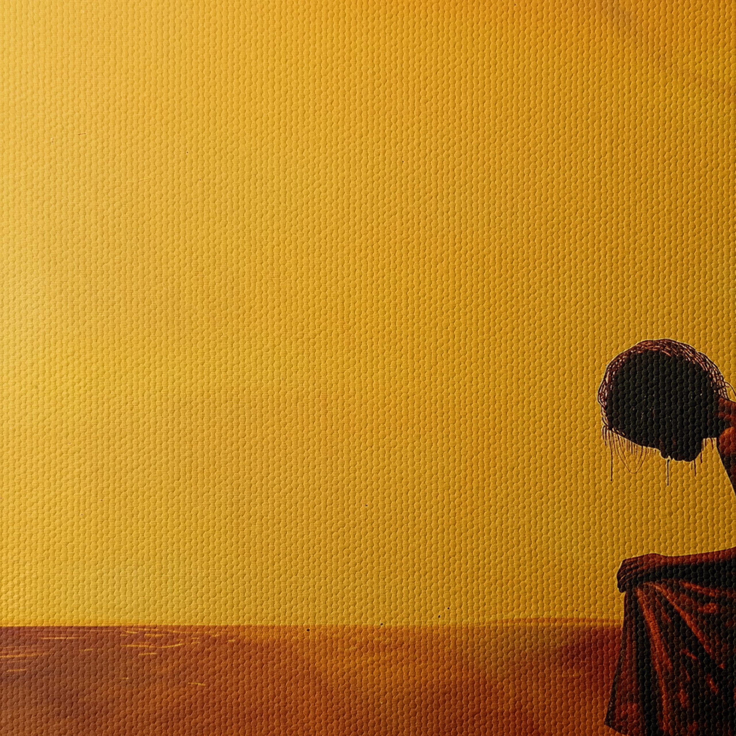Introspective Abstract Art in Warm Tones - Image 4