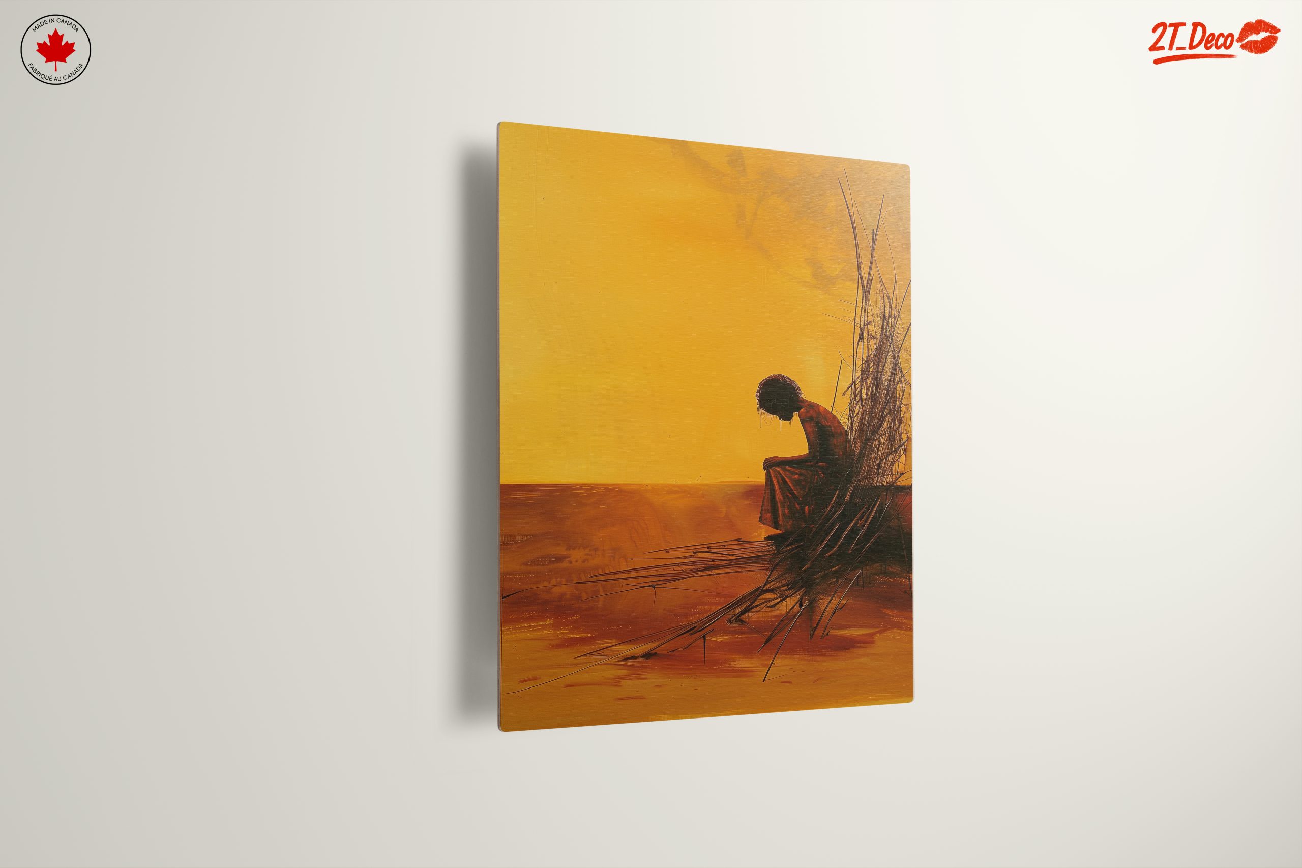Introspective Abstract Art in Warm Tones - Image 13