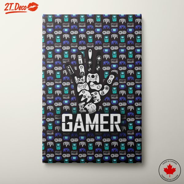Gamer Culture Art Featuring Controllers and Consoles