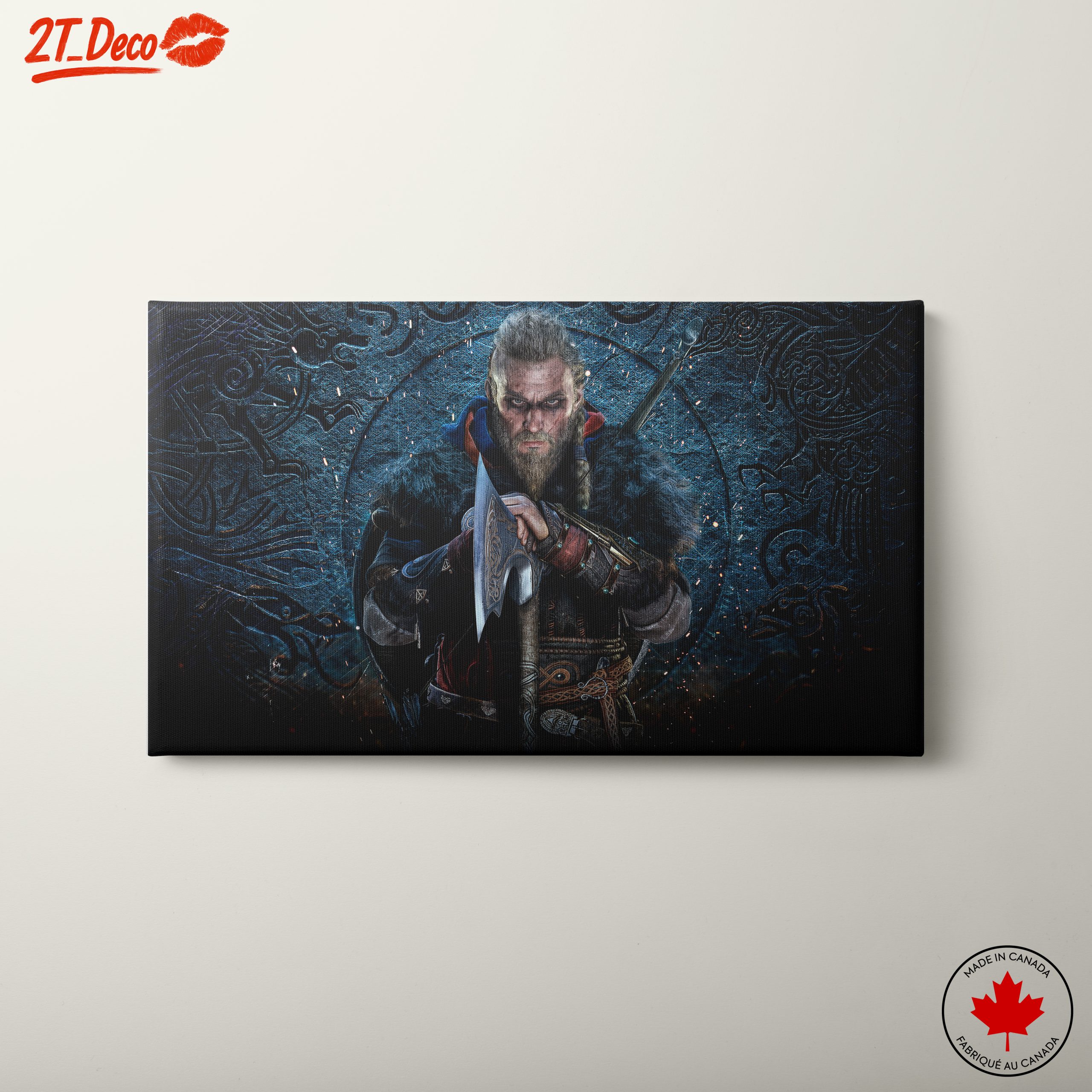 Epic Viking Warrior Artwork from Assassin's Creed