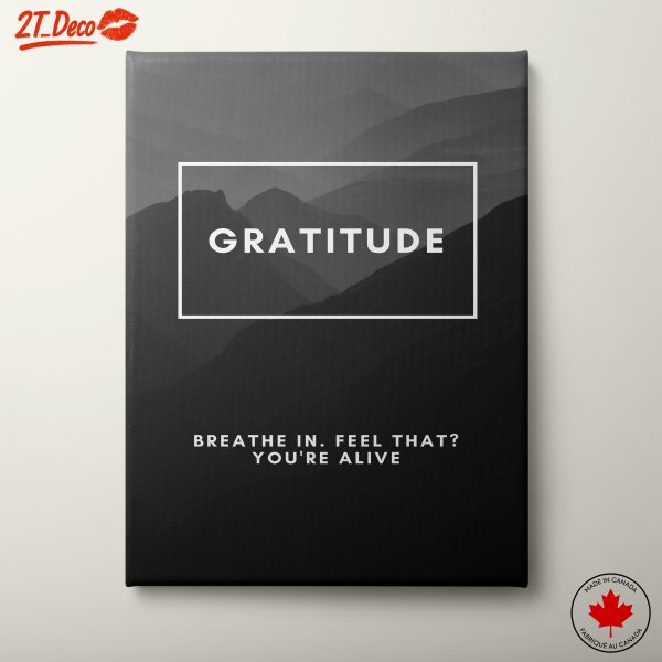 Gratitude Motivational Abstract Art