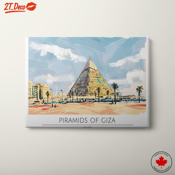 Stunning Pyramids of Giza Art