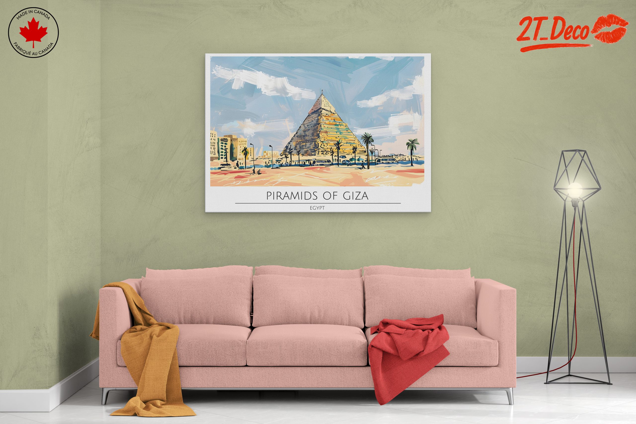 Stunning Pyramids of Giza Art - Image 2