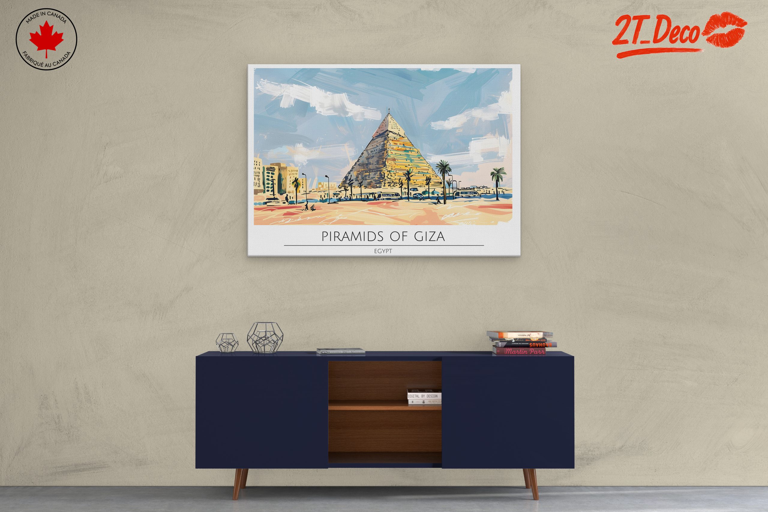 Stunning Pyramids of Giza Art - Image 3